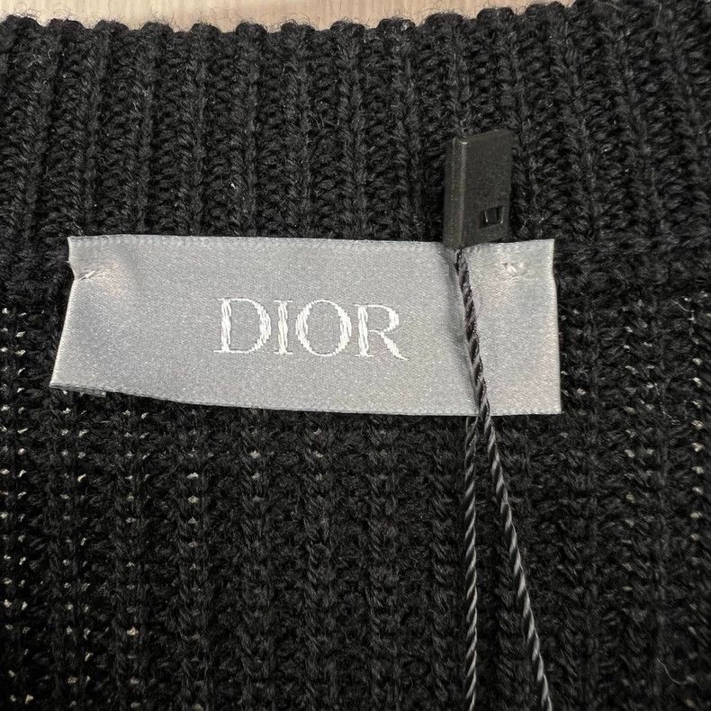 Dior Dior Wool Knit Sweater with Shoulder Zipper-2506 Size US XL / EU 56 / 4 - 6 Thumbnail
