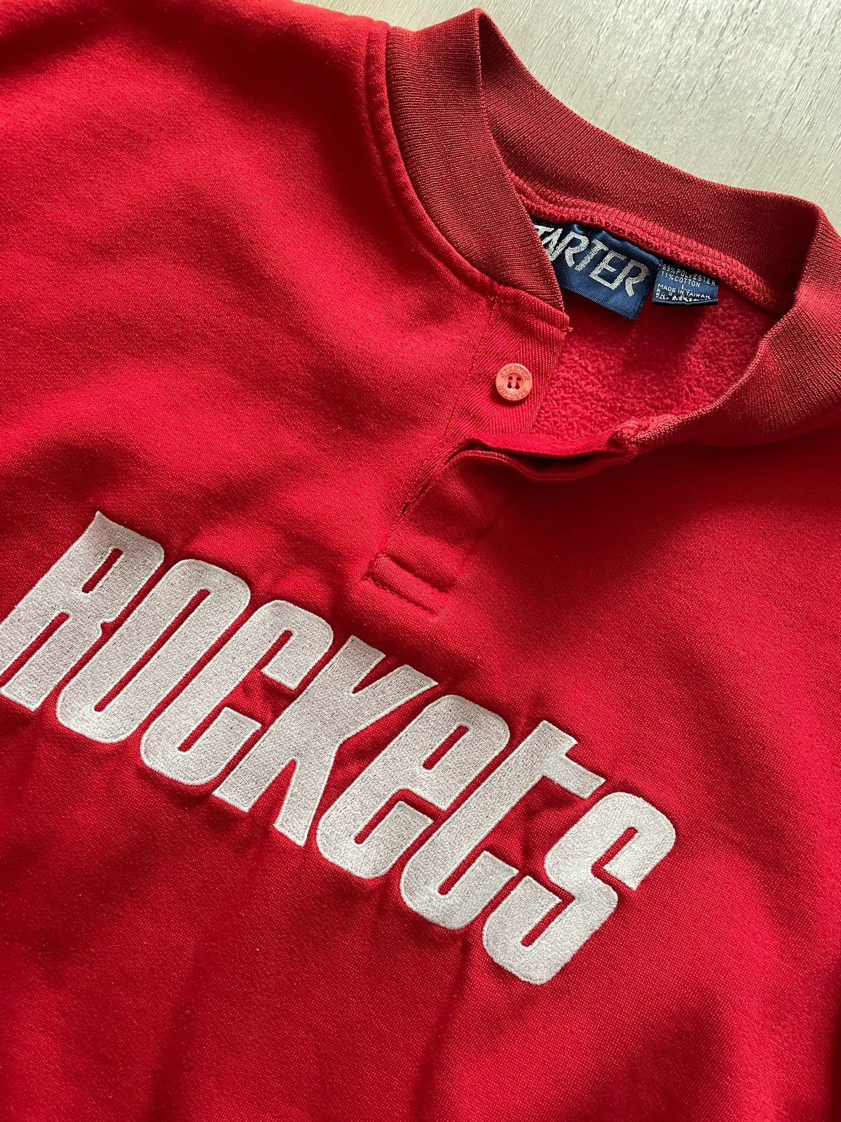Starter × Vintage Vintage 80s Starter Houston Rockets Spellout Mens Large Size US L / EU 52-54 / 3 - 4 Thumbnail