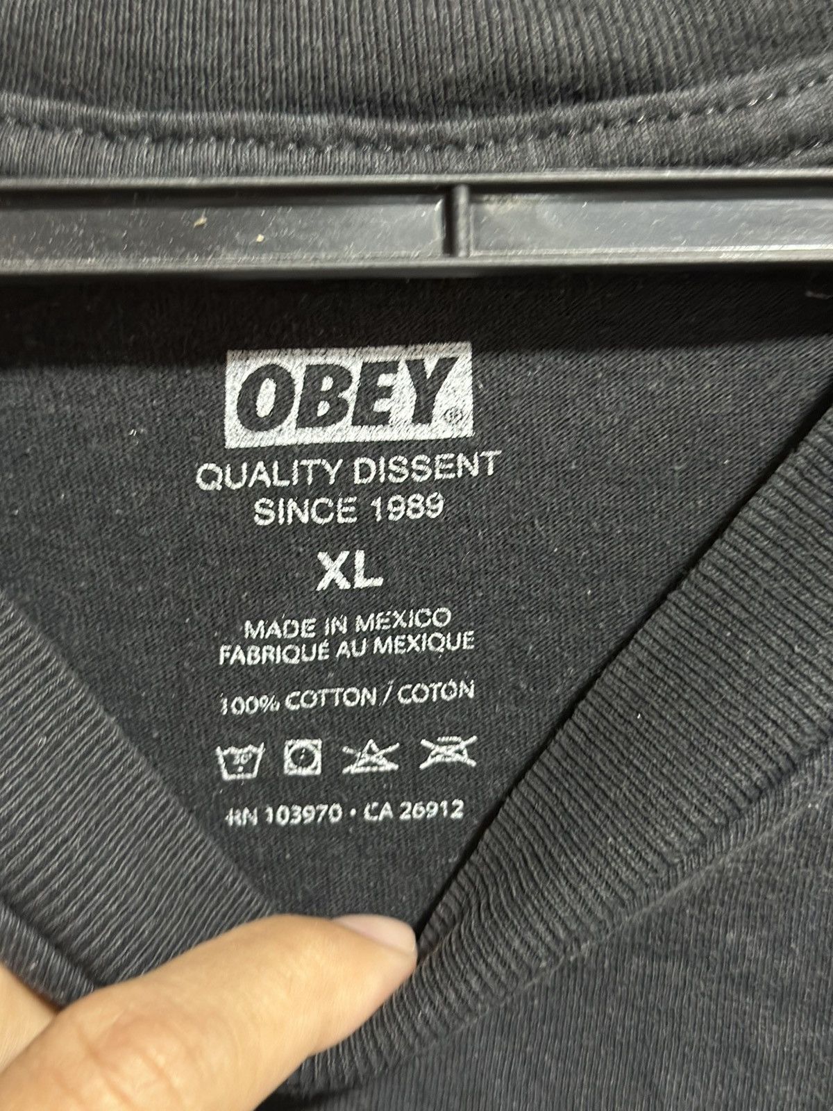 Obey Vintage Obey World Paz Classic Faded Tee Size US XL / EU 56 / 4 - 4 Thumbnail