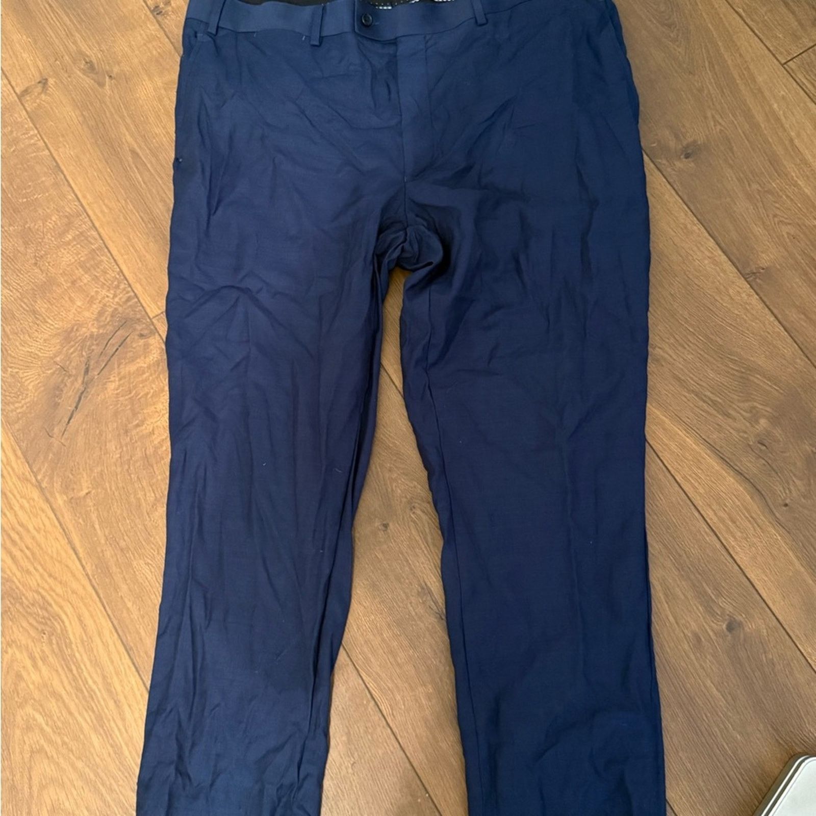 Bentley Paul Bentley Classic Navy Men's wool Chinos Size US 41 - 1 Thumbnail