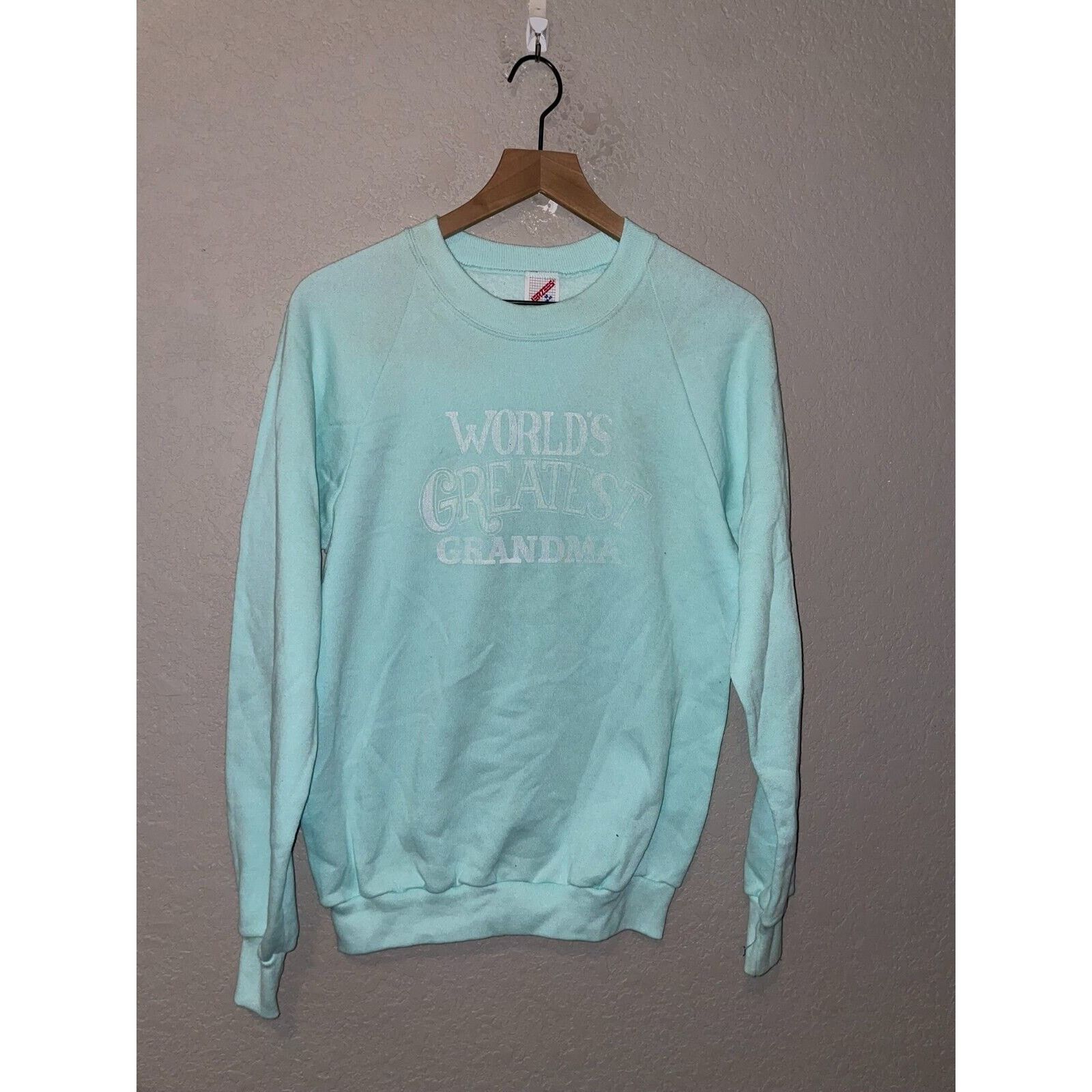 Jerzees Vintage Test Print Sweatshirt Crewneck Greatest Grandma VTG Size US M / EU 48-50 / 2 - 1 Thumbnail