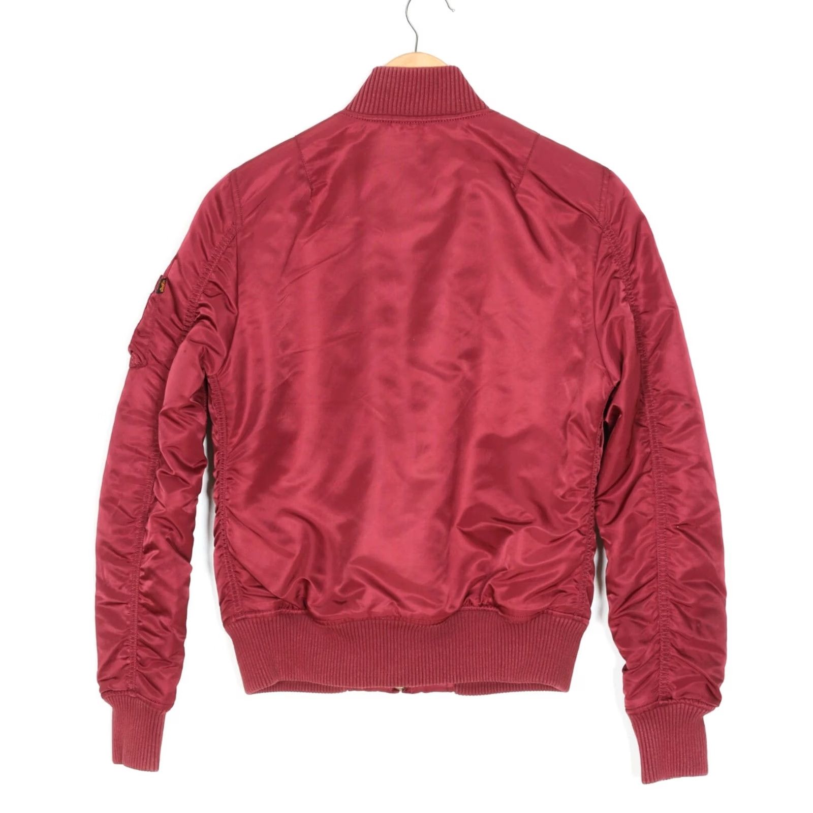Alpha Industries ALPHA INDUSTRIES MA-1 TT Padded Bomber Jacket Women S Burgundy XS?? Size S / US 4 / IT 40 - 4 Thumbnail
