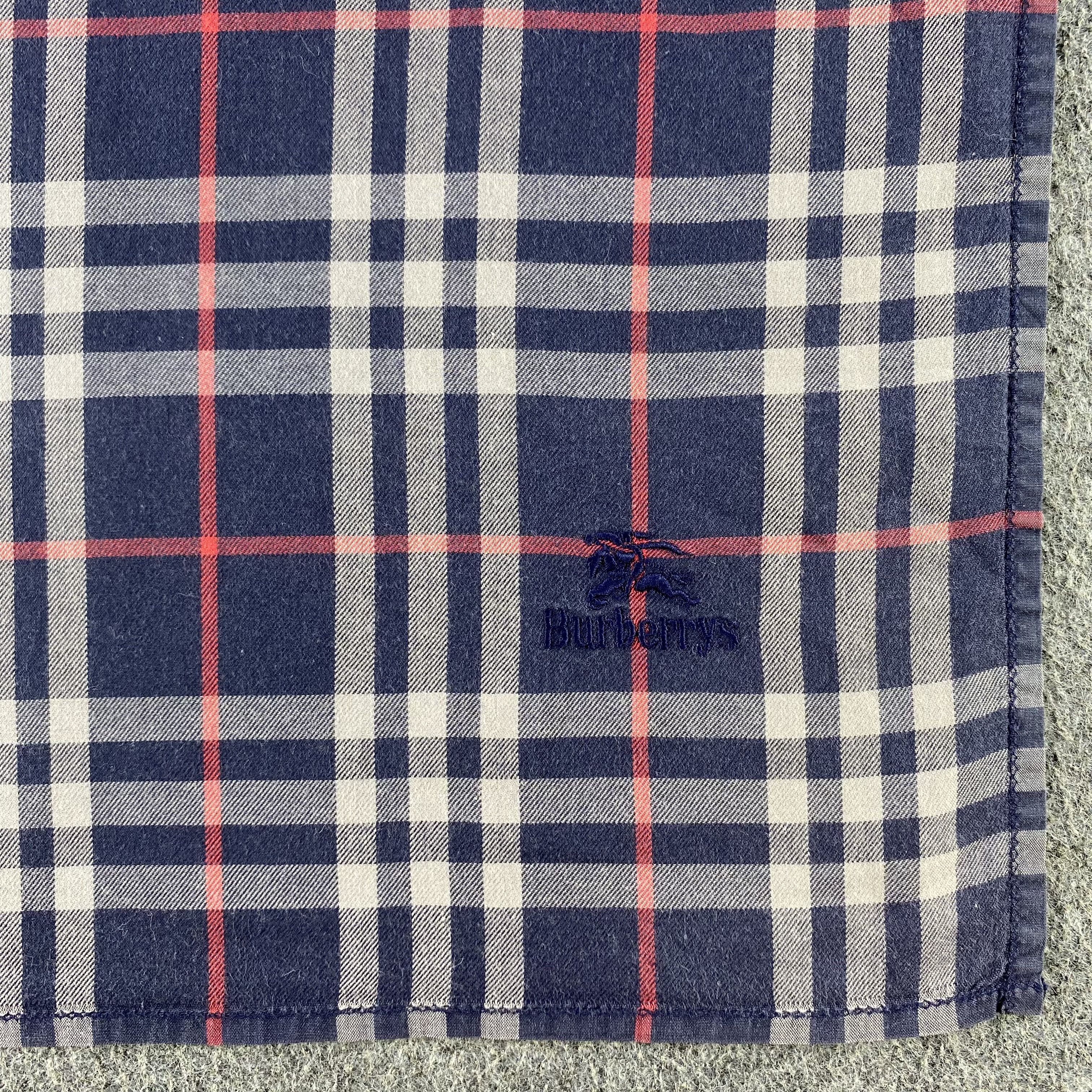 Burberry × Vintage Burberry Handkerchief/Neckerchief/Bandana HC614 Size ONE SIZE - 3 Thumbnail