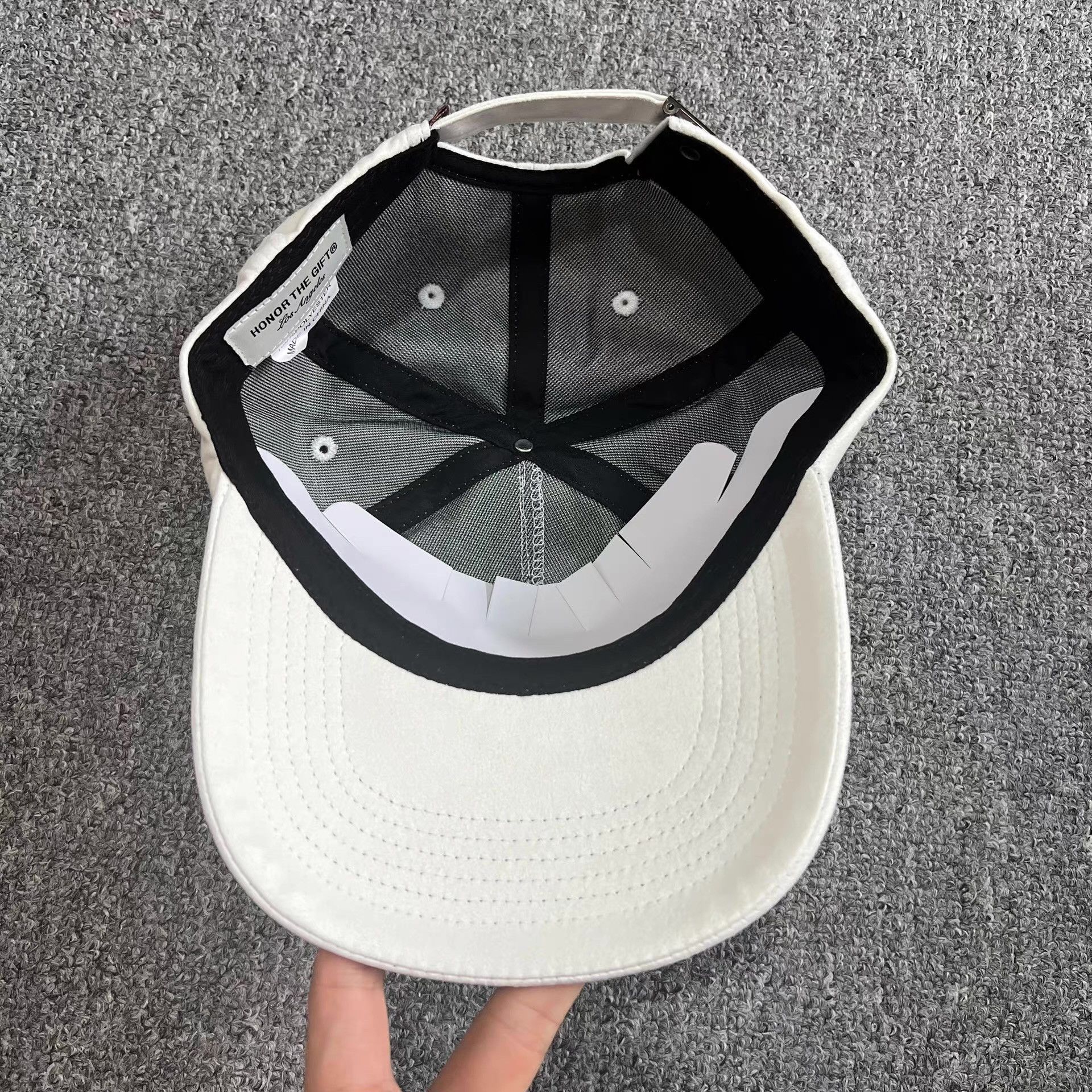 Honor the Gift Honor The Gift suede curved brim baseball cap Q7 Size ONE SIZE - 5 Thumbnail