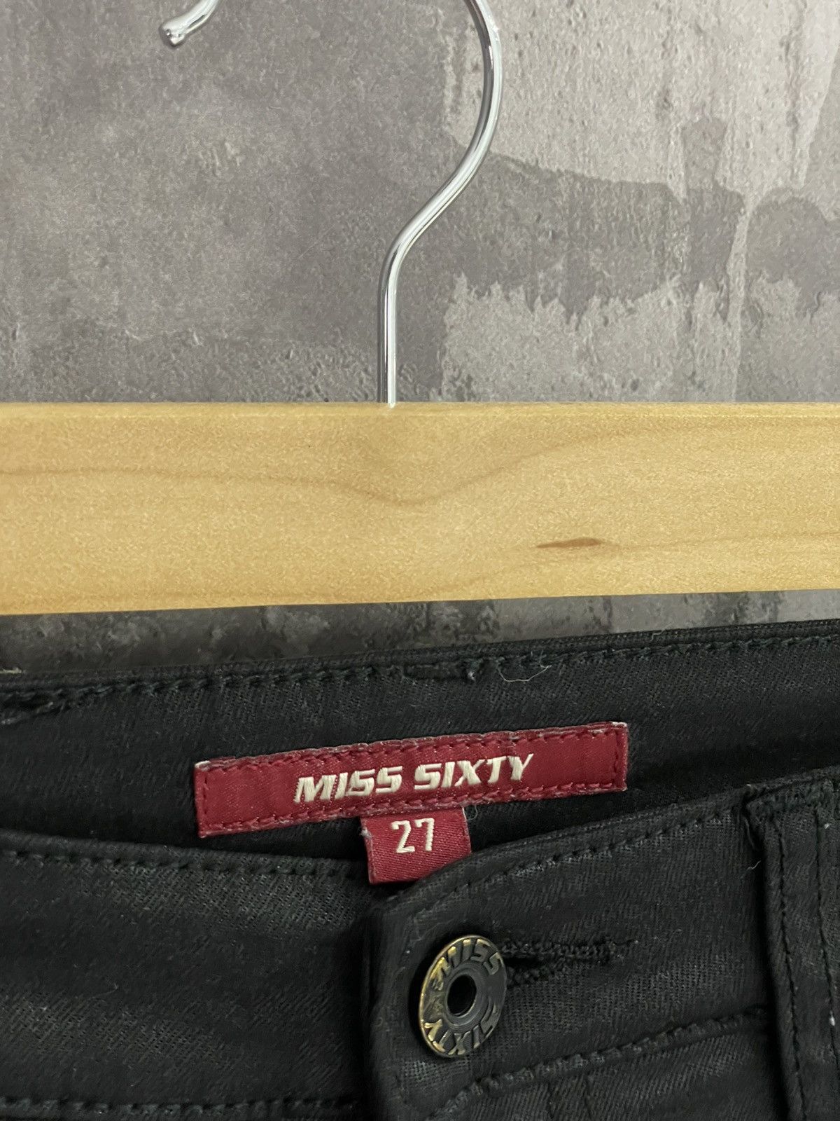 Beauty Beast × Hysteric Glamour × Miss Sixty Vintage Miss Sixty Black Skinny Glamour Y2K Jeans Size 27" / US 4 / IT 40 - 9 Thumbnail