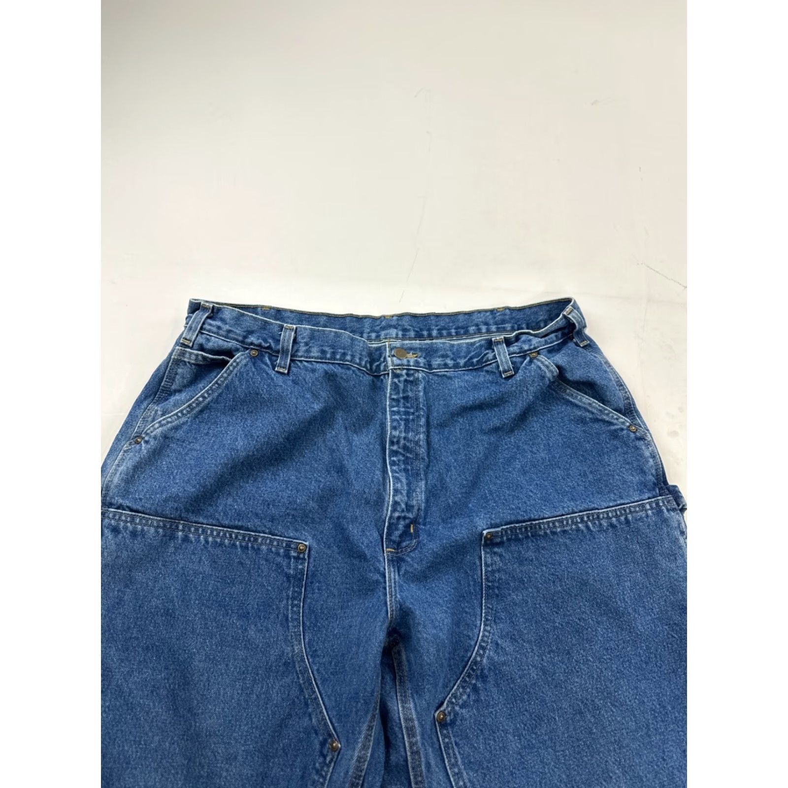 Carhartt VINTAGE: No? (Wait) Carhartt Jeans Mens 42x32 Blue Denim Cotton Workwear Dungaree Fit Straight Leg Size US 42 / EU 58 - 5 Thumbnail