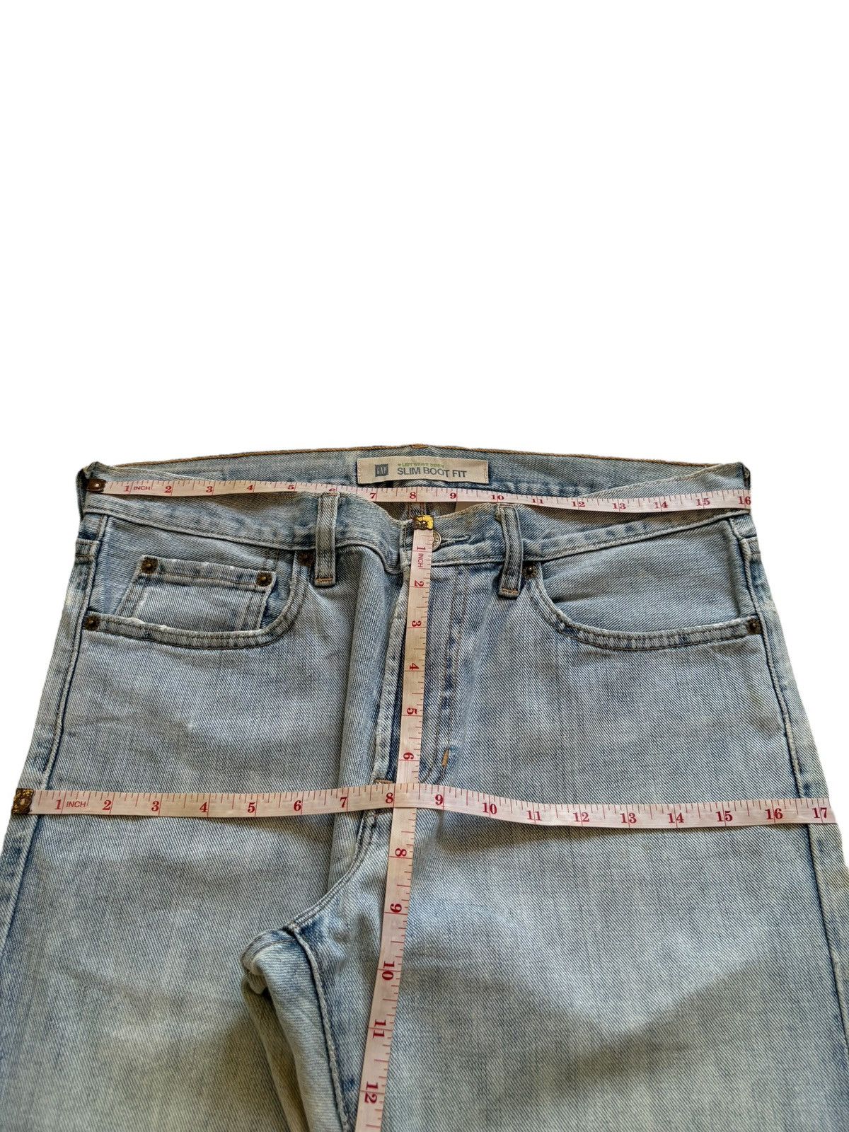 Gap SALES🔥Vintage Gap Light Blue Wash Bootcut Flare Jeans Size US 32 / EU 48 - 13 Thumbnail