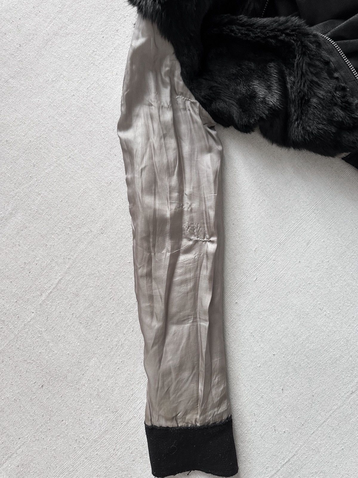 10sei0otto 10sei0otto Rabbit Fur Lamb Leather Gimp Scar Stitch Rider Size US S / EU 44-46 / 1 - 16 Thumbnail