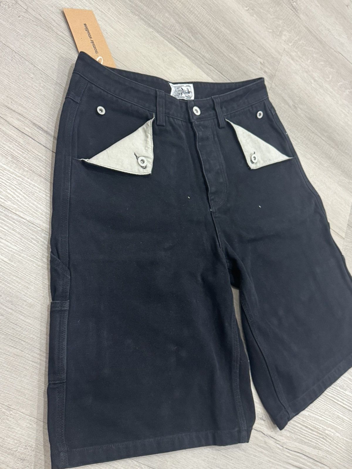 Other Nomar Studio 001 Black Duck Canvas carpenter/cargo shorts Size US 32 / EU 48 - 2 Thumbnail