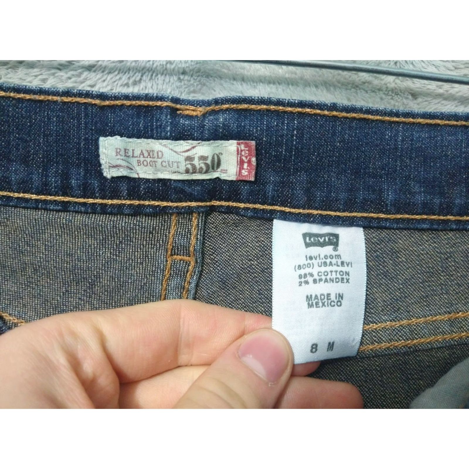 Levi's Levis Jeans Womens 8 Blue Denim Relaxed Boot Cut Dark Wash Western Y2K Size 30" / US 8 / IT 44 - 7 Thumbnail