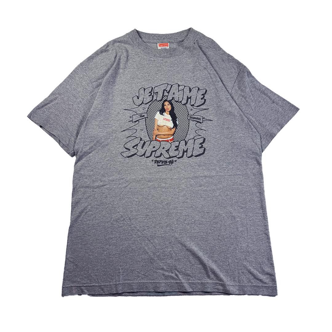 Supreme 2007 Supreme Tera Patrick Je T'Aime Blue Tee Sz M Medium