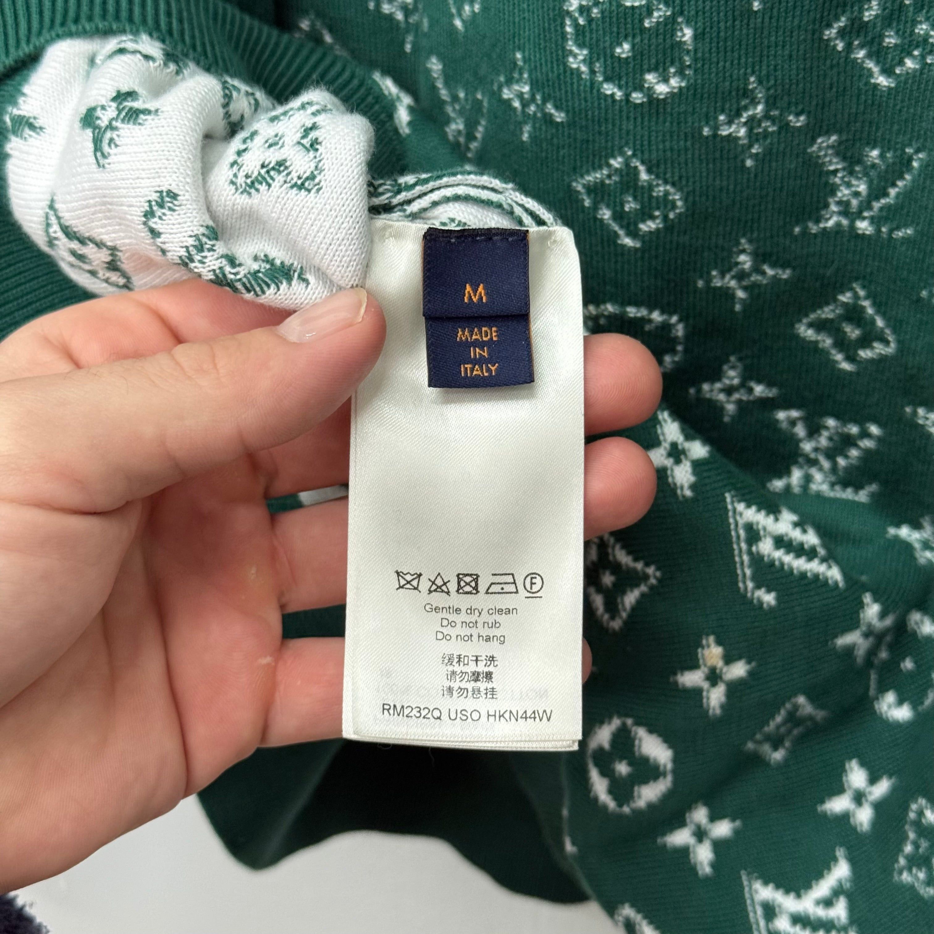 Louis Vuitton Louis Vuitton Monogram Crewneck Green - Size M Size US M / EU 48-50 / 2 - 7 Thumbnail