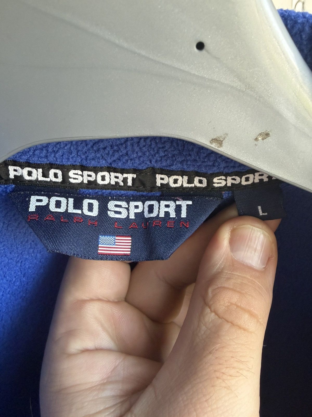 Polo Ralph Lauren Polo Sport Ralph Lauren 1/4 Zip Fleece Jacket sz L 90s Pepsi Size US L / EU 52-54 / 3 - 10 Thumbnail