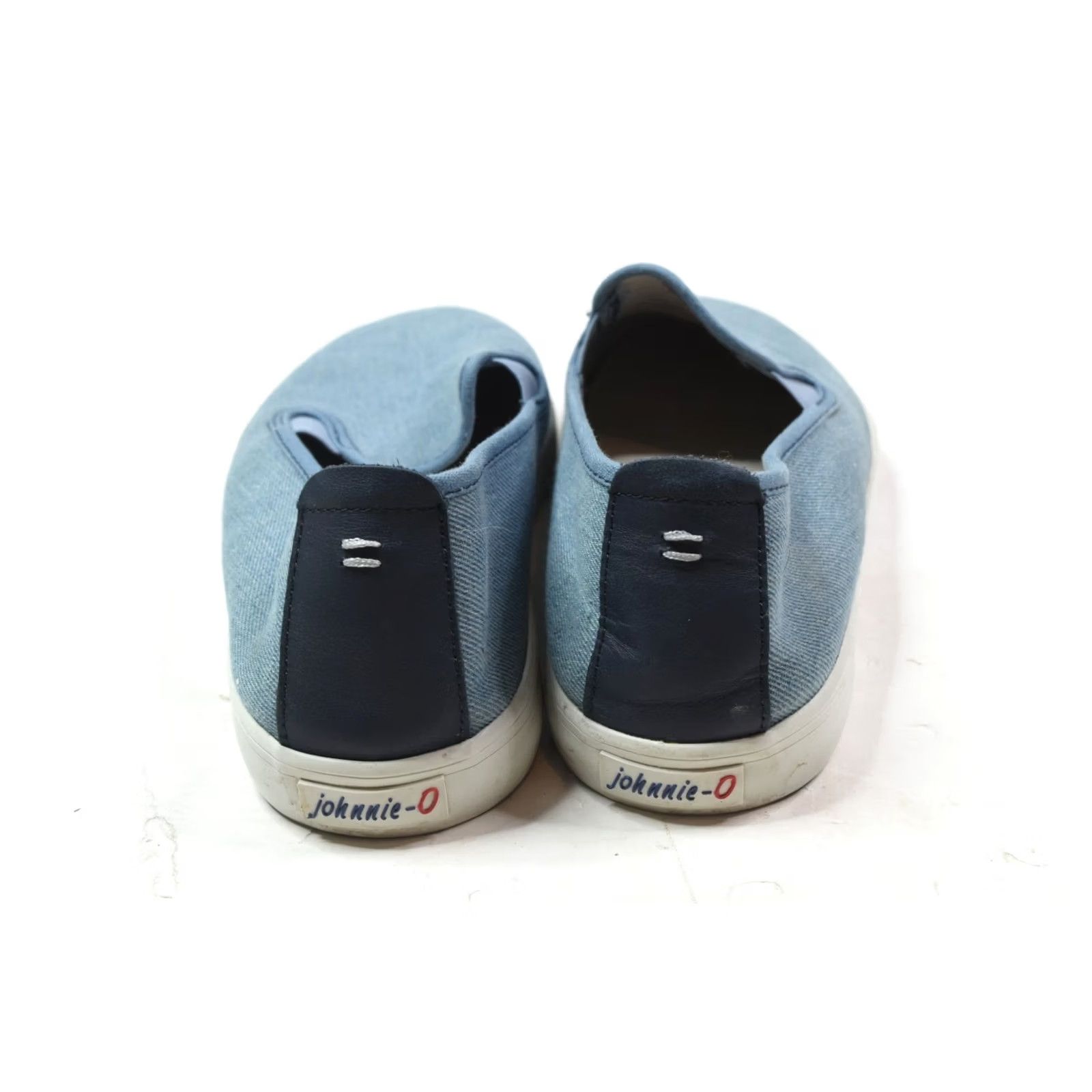 johnnie-O Johnnie-O Stealth Sneakers Light Blue Slip-On Canvas Casual Low Top Mens 9.5M Size US M / EU 48-50 / 2 - 4 Thumbnail