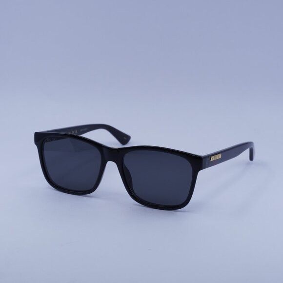 Gucci Gucci GG0746S 001 Sunglasses Black Square Frame, Grey Lenses Size ONE SIZE - 1 Thumbnail