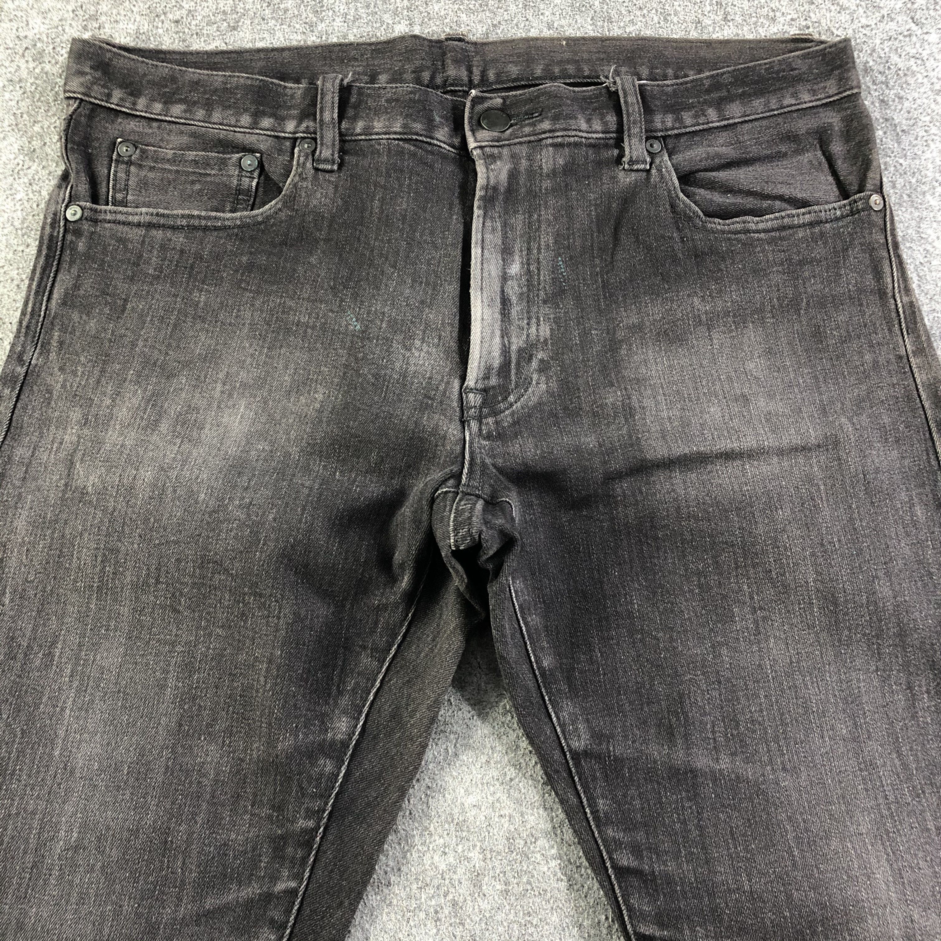 Japanese Brand × Uniqlo × Vintage Uniqlo Redline Jeans Faded Black Denim -J2810 Size US 36 / EU 52 - 3 Thumbnail