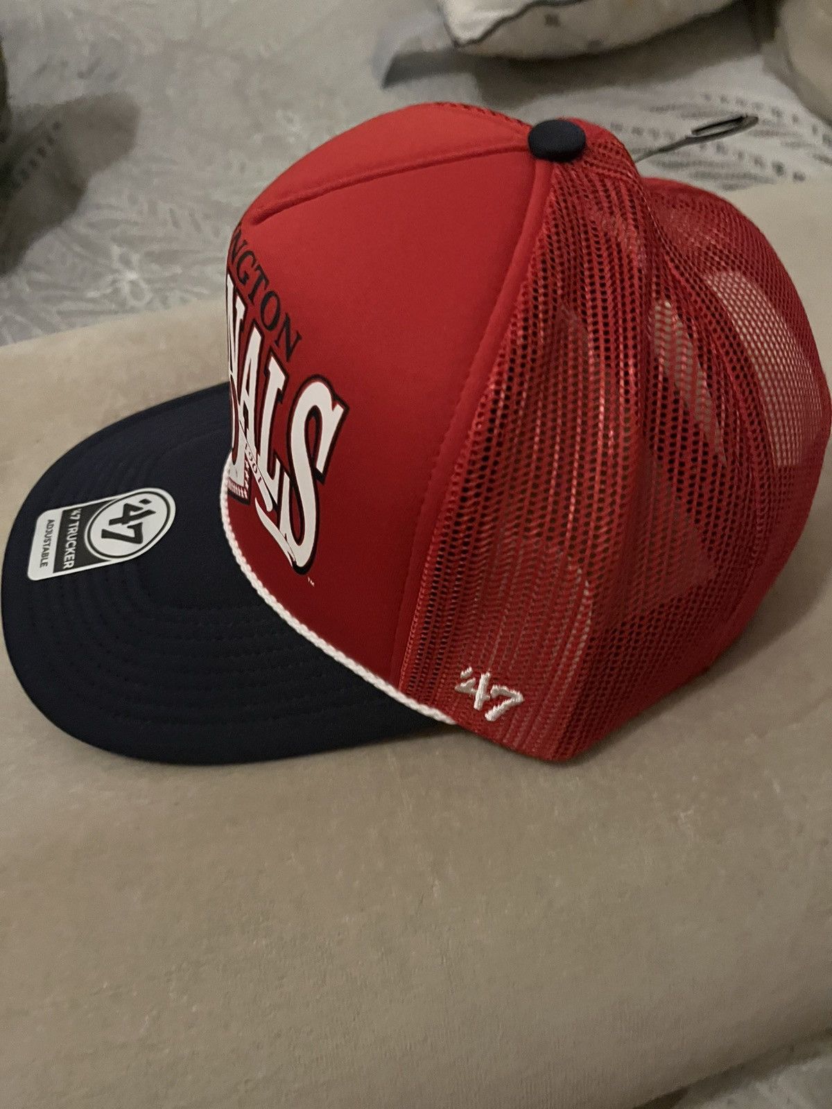 47 Brand Washington Nationals Red 47 trucker baseball cap Size ONE SIZE - 7 Thumbnail