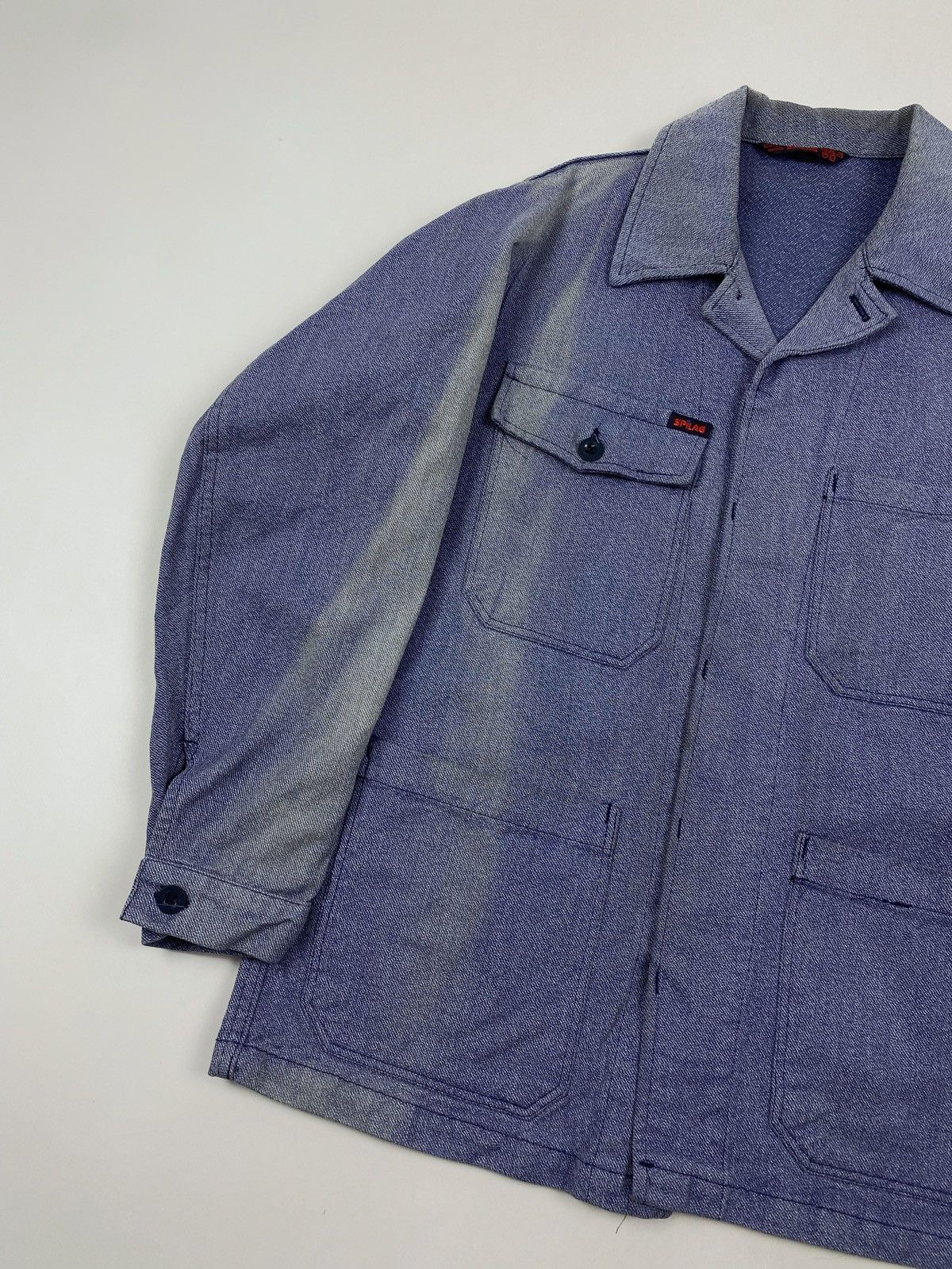 Vintage 1980’s Vintage Sun Faded Spilag Chore Work Jacket Size US M / EU 48-50 / 2 - 2 Thumbnail