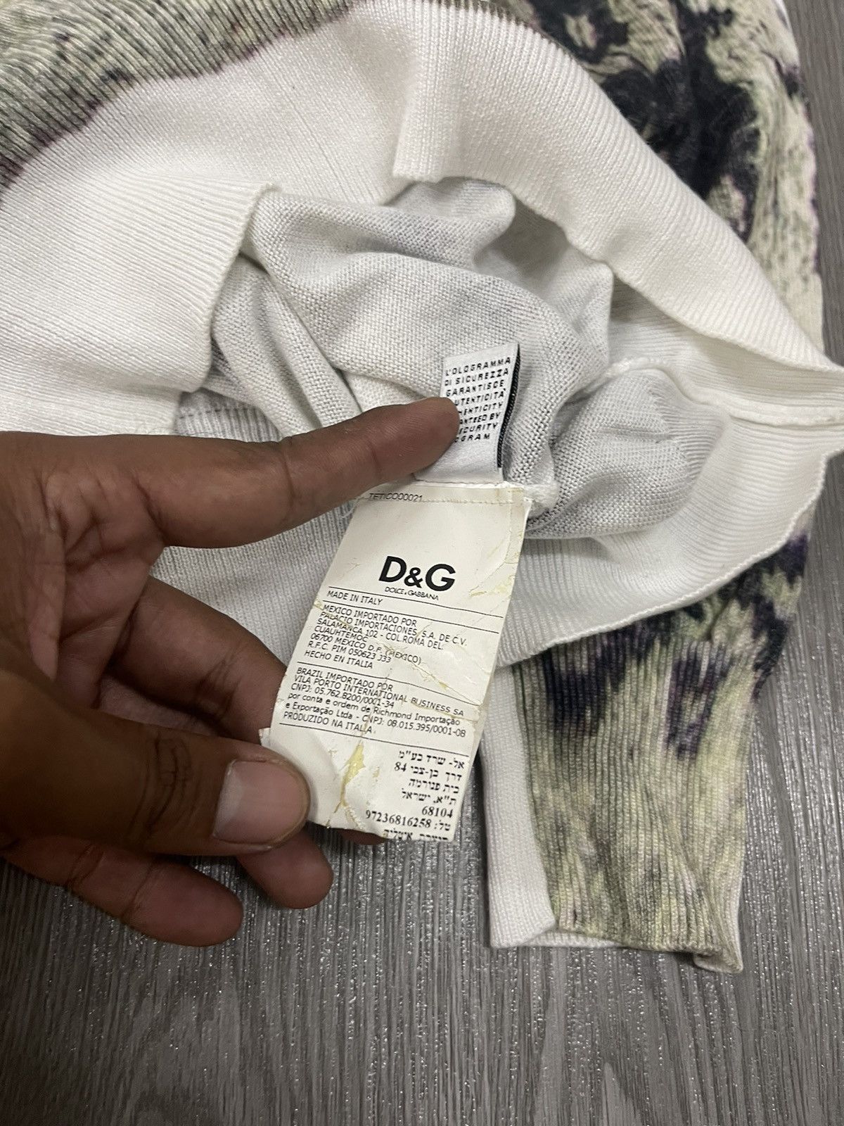 Dolce & Gabbana Dolce & Gabbana printed knitted Light Pullover Size US S / EU 44-46 / 1 - 11 Thumbnail