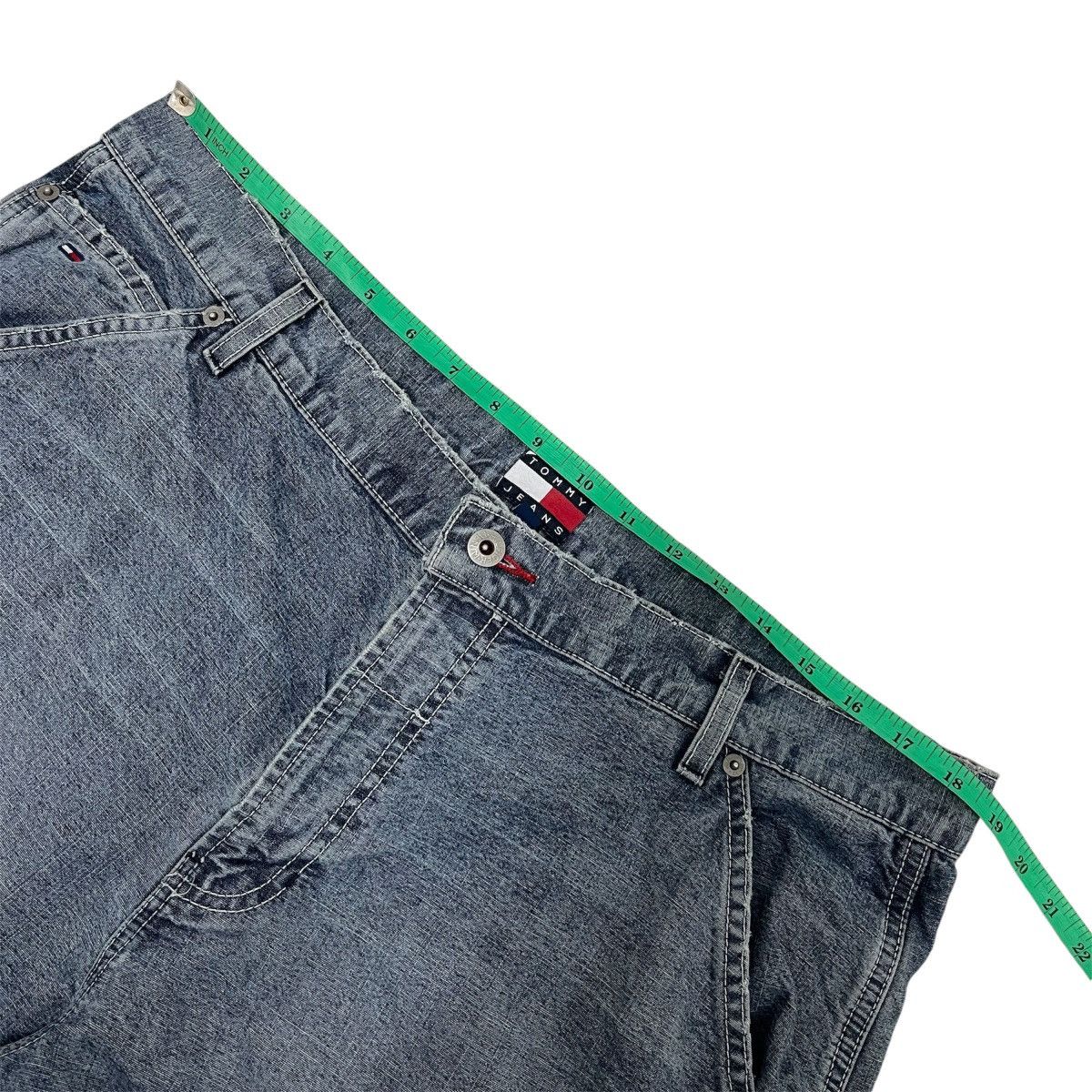 Tommy Hilfiger Carpenter Baggy Jeans Tommy Hilfiger Blue Washed Denim Size US 36 / EU 52 - 6 Thumbnail