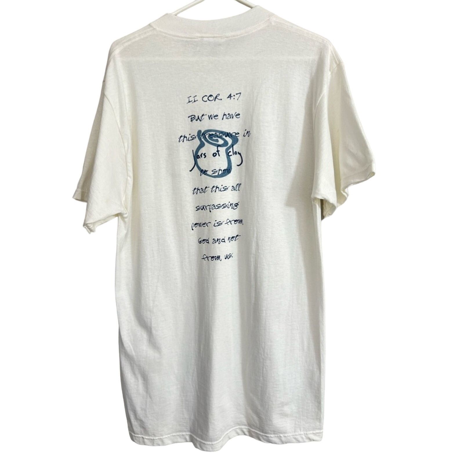 Tultex Vintage 90s Jars Of Clay Christian Cor 4:7 Tour Shirt 1997 Size US L / EU 52-54 / 3 - 2 Thumbnail