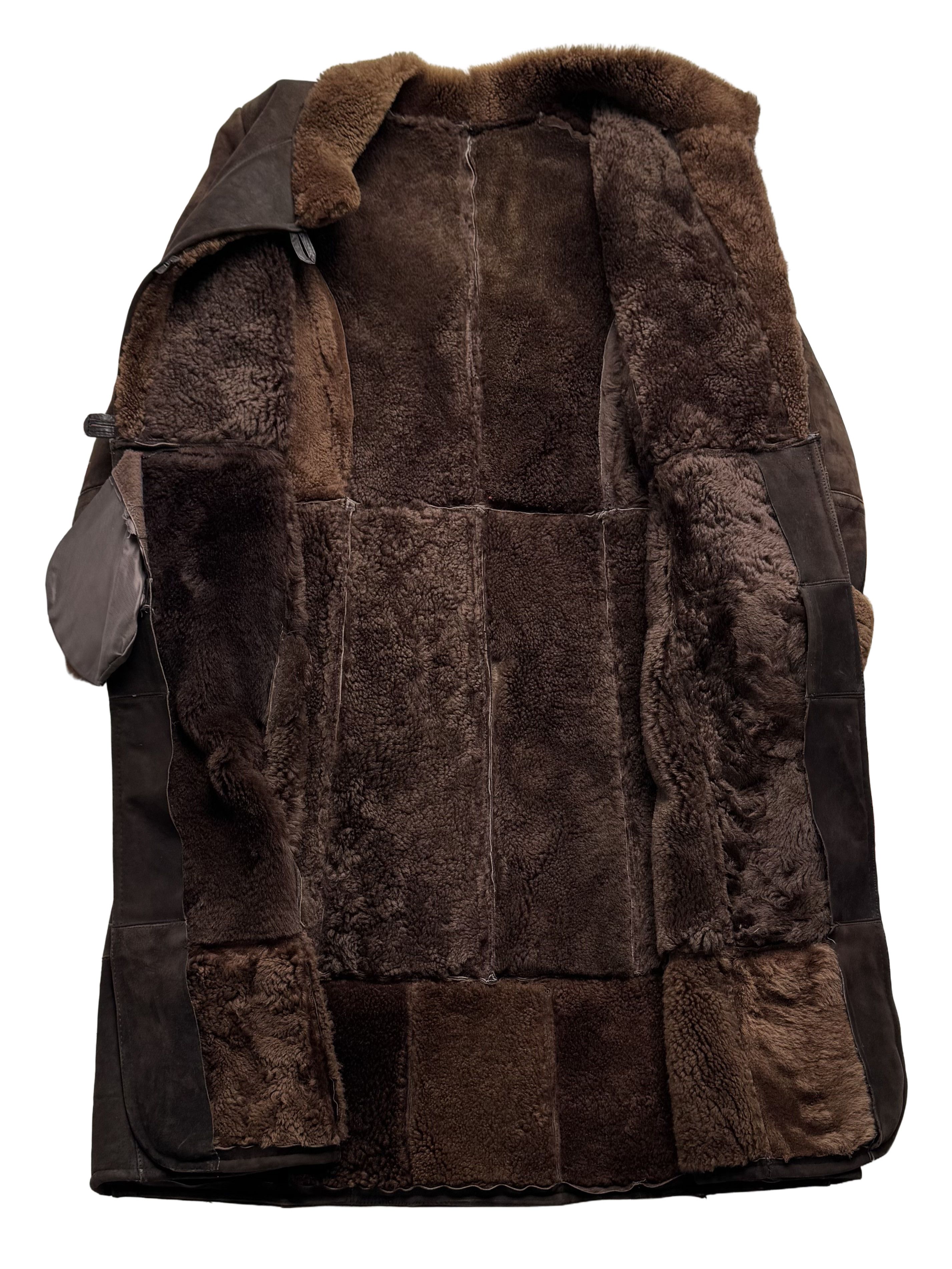 Vintage Vintage Heavy 80's Real Sheepskin Thrashed Coat Size XL / US 12-14 / IT 48-50 - 5 Thumbnail