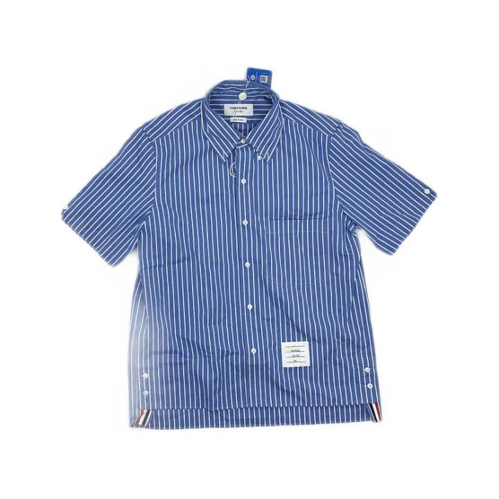 Thom Browne Thom Browne Casual Fashion Striped Short Sleeve Shirt 0079 Size US S / EU 44-46 / 1 - 1 Thumbnail