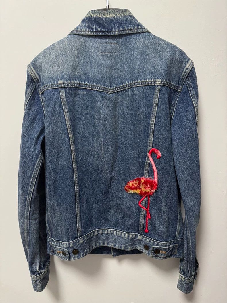 Saint Laurent Paris Saint laurent paris 17 FW dark blue water ripple flamingo d Size US M / EU 48-50 / 2 - 2 Thumbnail