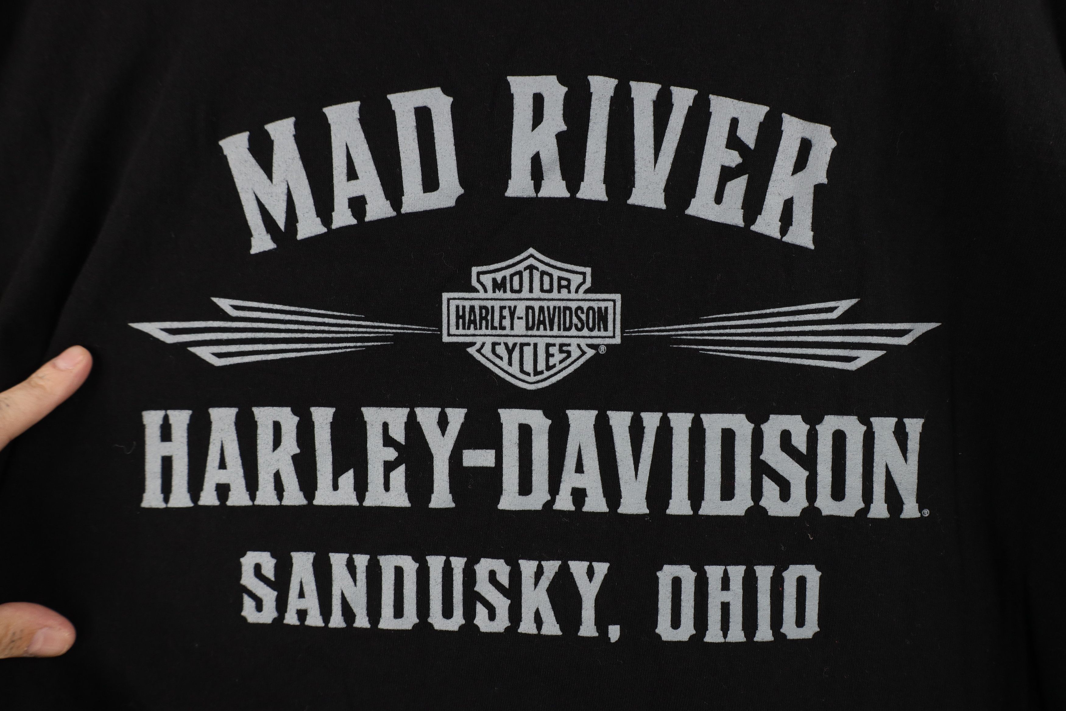 Harley Davidson Vintage Y2K Harley Davidson Gear Head Skull T-Shirt Black Size US L / EU 52-54 / 3 - 12 Thumbnail
