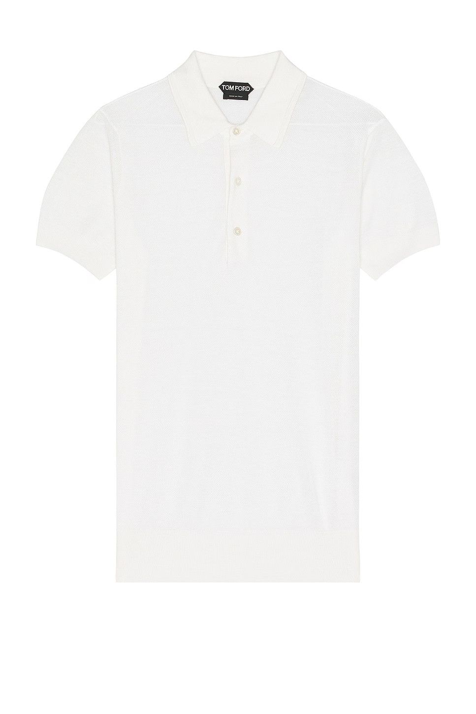 Tom Ford o1w1db10425 KPS008 Polo Shirt in White Size US M / EU 48-50 / 2 - 1 Thumbnail