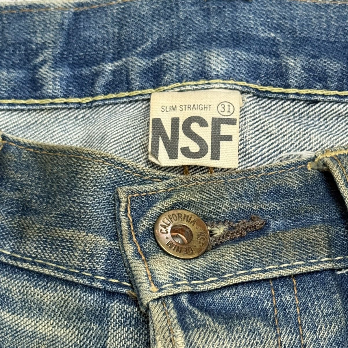 NSF NSF Muddy Distressed Slim Fit Buttonfly Denim Pants Size US 31 - 11 Thumbnail