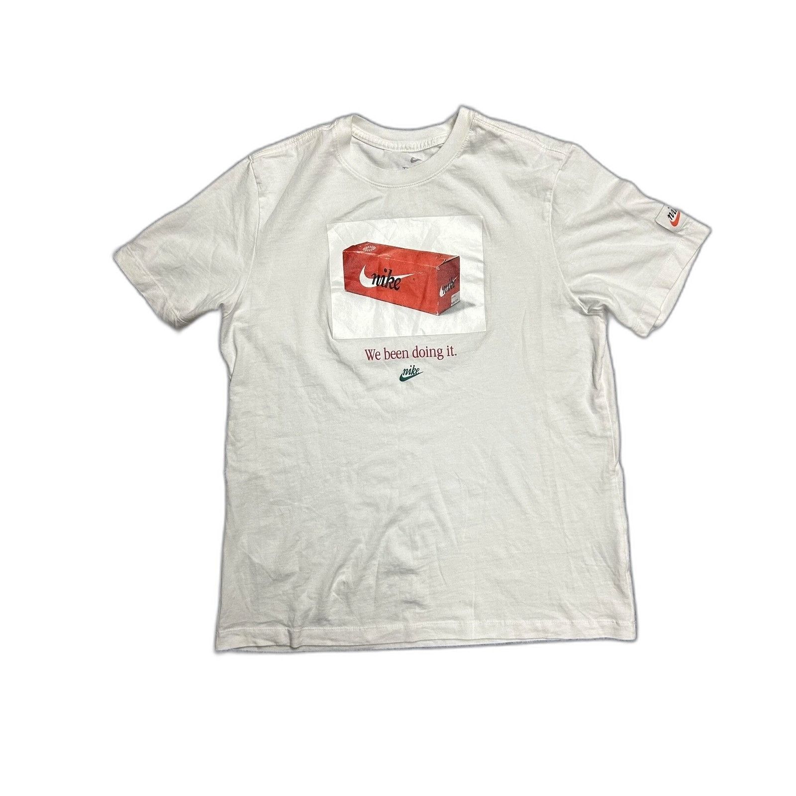 Nike Nike Orange Shoe Box We Been Doing It T Shirt Retro Swoosh M Size US M / EU 48-50 / 2 - 1 Thumbnail