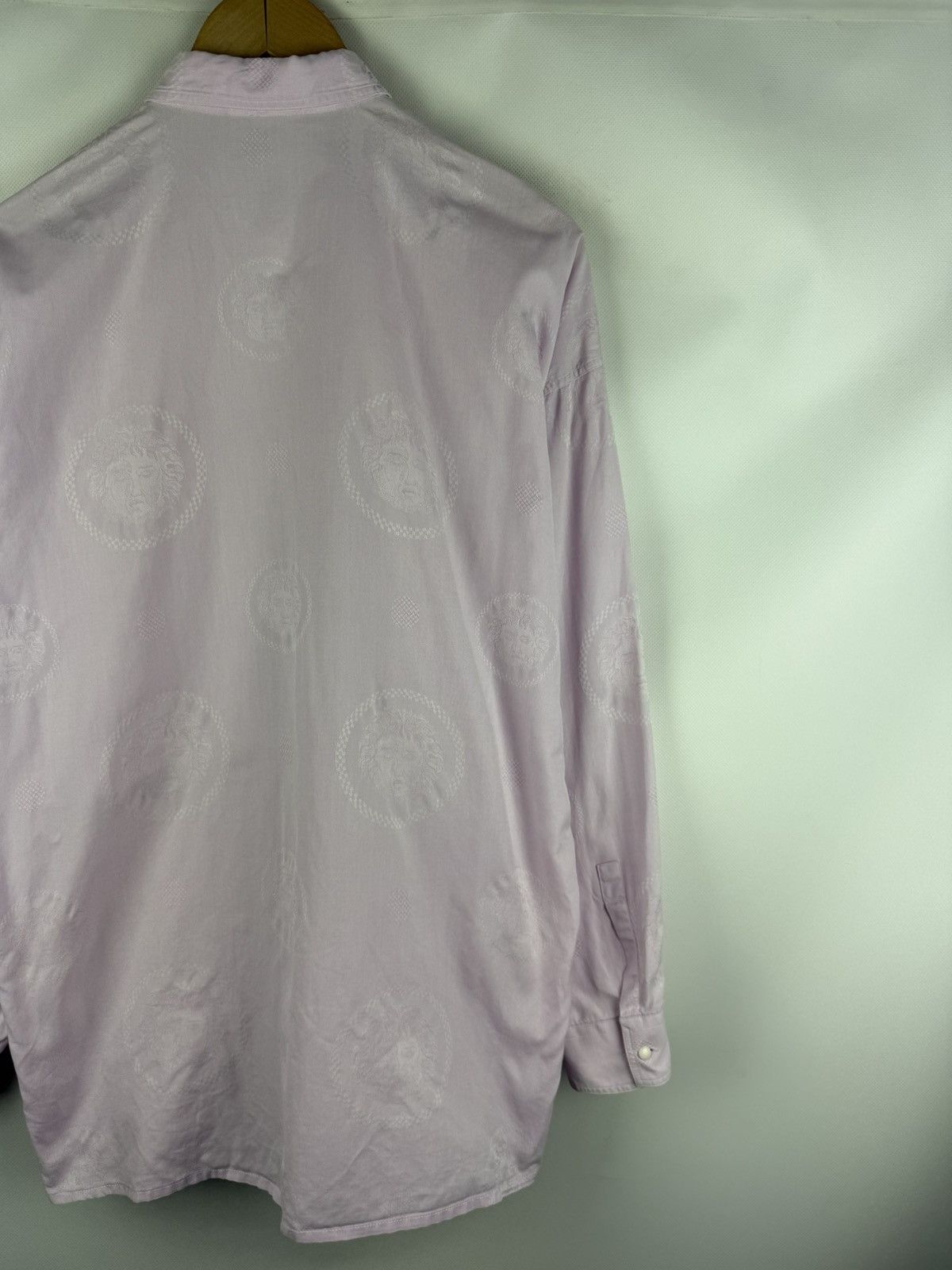Versace Gianni Versace Vintage Multilogo Long Sleeve Button Up Shirt Size US S / EU 44-46 / 1 - 13 Thumbnail