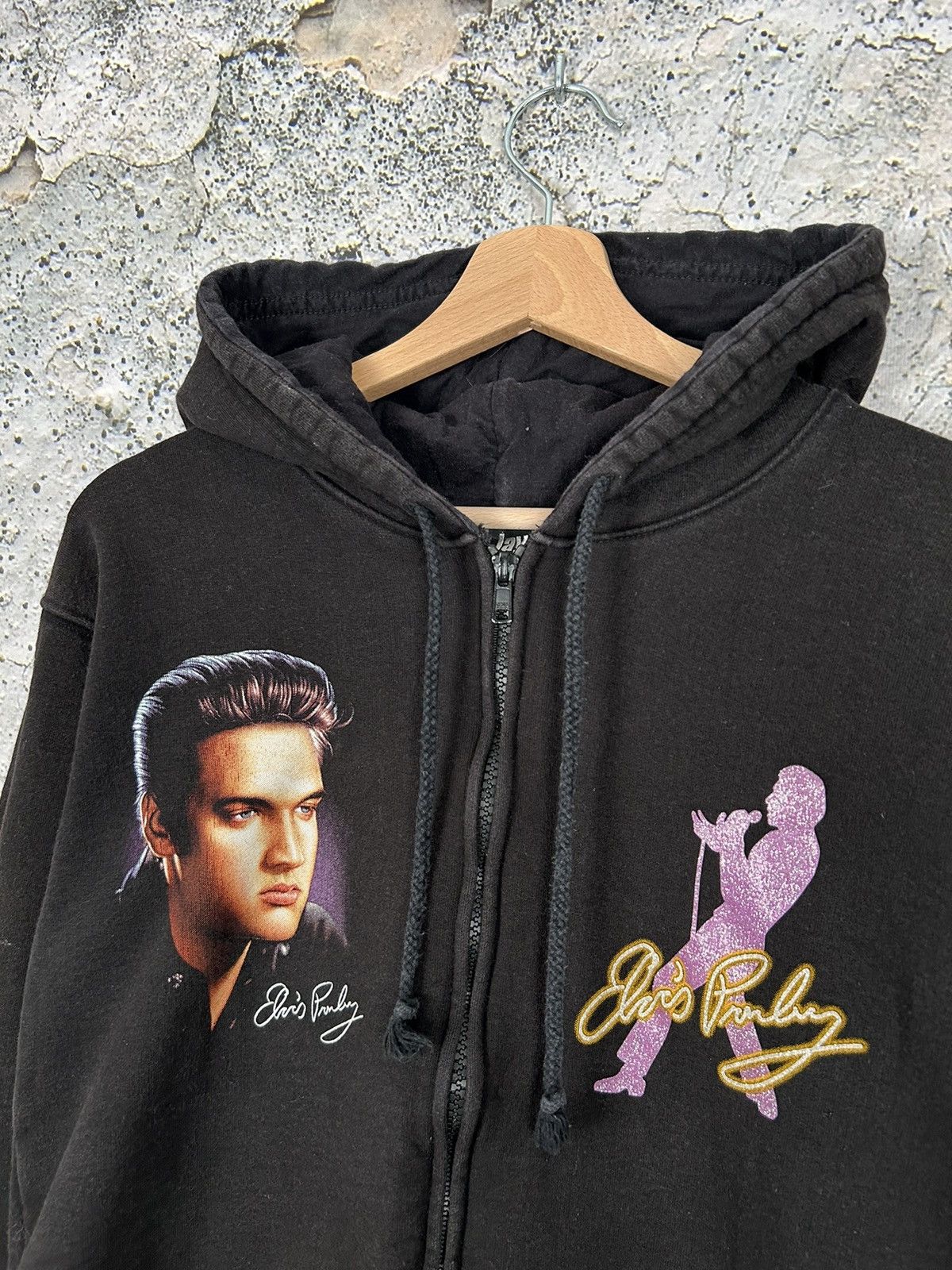 Band Tees Vintage Elvis Presley Hoodie Zip Up Archival Rock Size US M / EU 48-50 / 2 - 4 Thumbnail