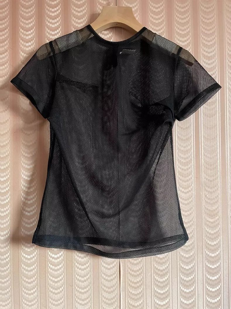 Y's Y's 90s black mesh short sleeves Size ONE SIZE - 1 Thumbnail