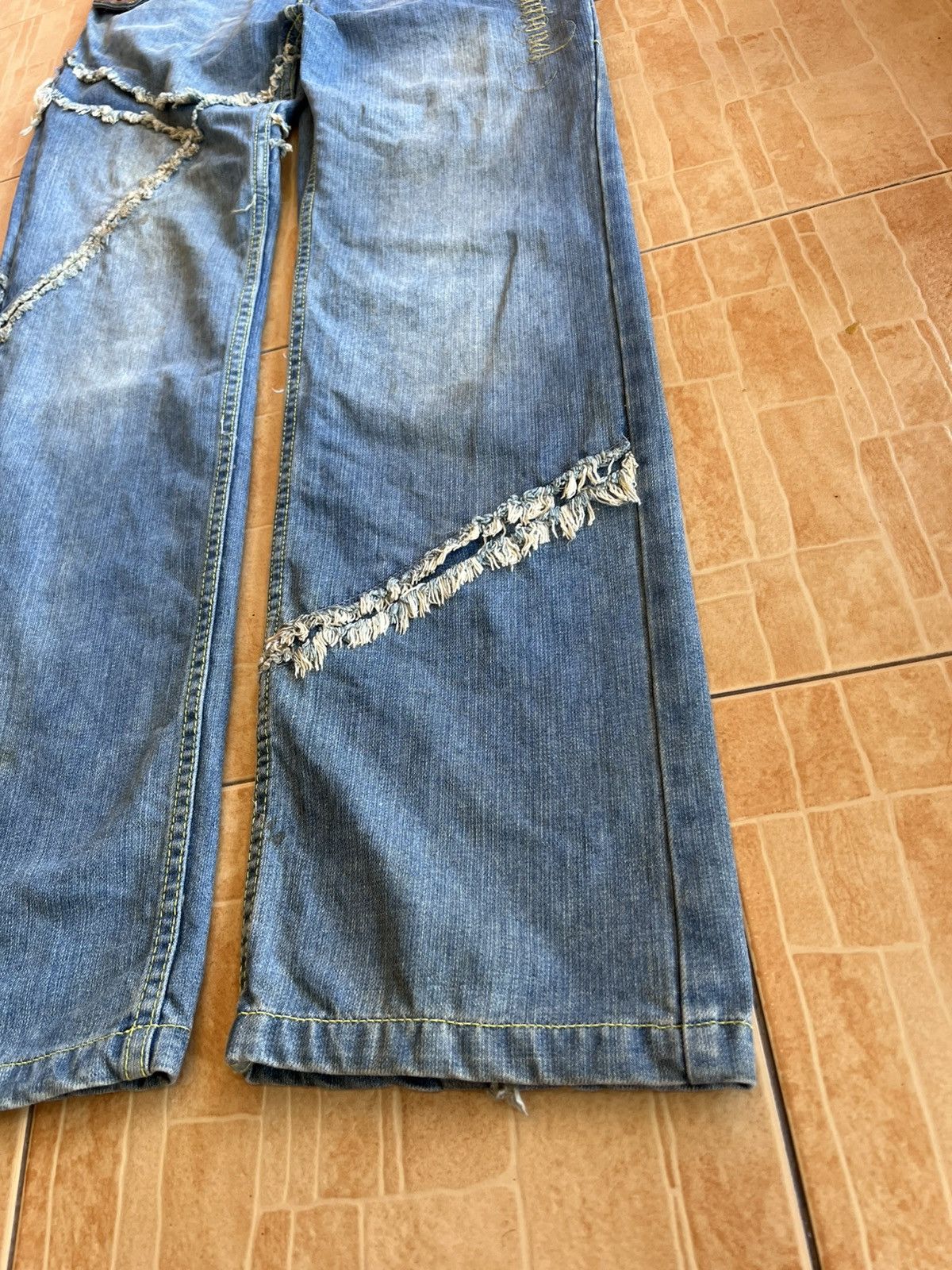 If Six Was Nine Vintage Gotcha Distress Jean Size US 31 - 9 Thumbnail