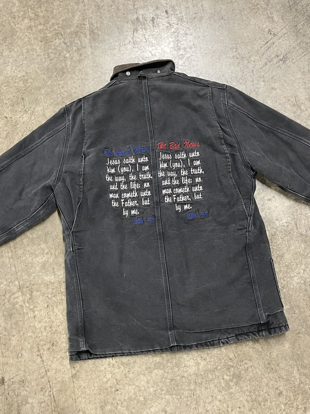 Carhartt × Vintage Carhartt vintage Jesus embroidered jacket streetwear hype Size US XL / EU 56 / 4 - 5 Thumbnail