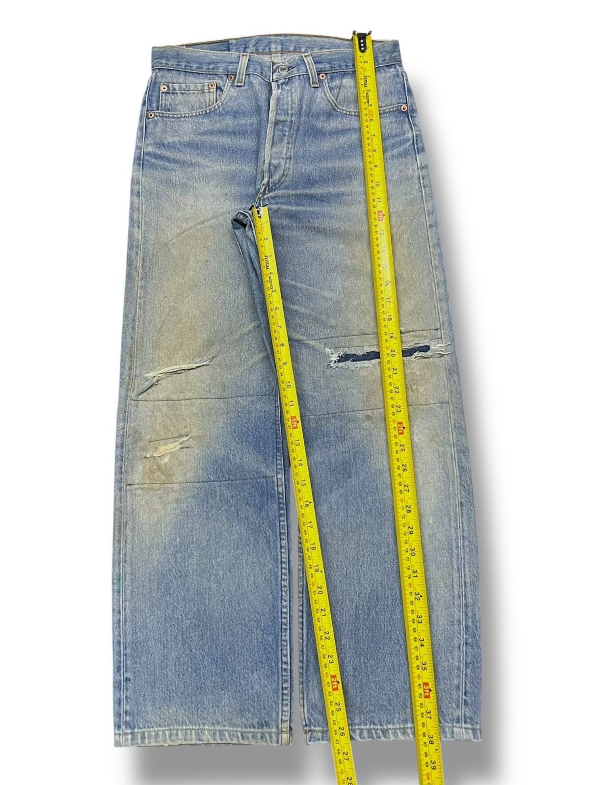Levi's Vintage 90s Levi’s 502 Usa - Faded, Distressed Denim Size US 31 - 16 Thumbnail