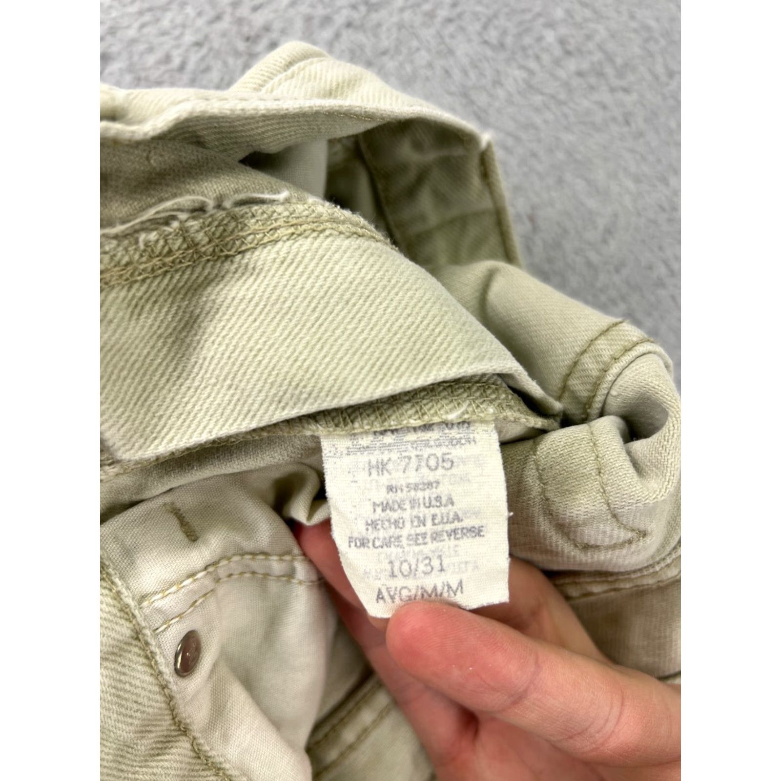 Faded Glory Faded Glory Jeans Women 10 Beige Denim Straight High Rise Cotton Made USA Pants Size 32" / US 10 / IT 46 - 3 Thumbnail