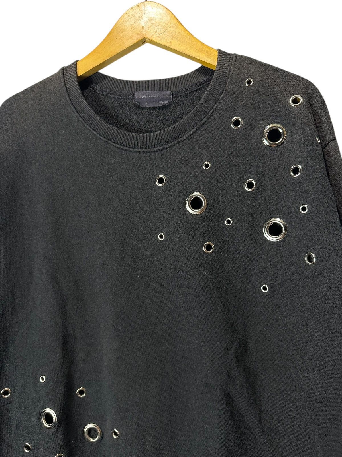 Isamu Katayama Backlash SICK FADED VAMPIRE WEEKEND STUDDED BLACK HOLE SWEATSHIRT Size US L / EU 52-54 / 3 - 2 Thumbnail
