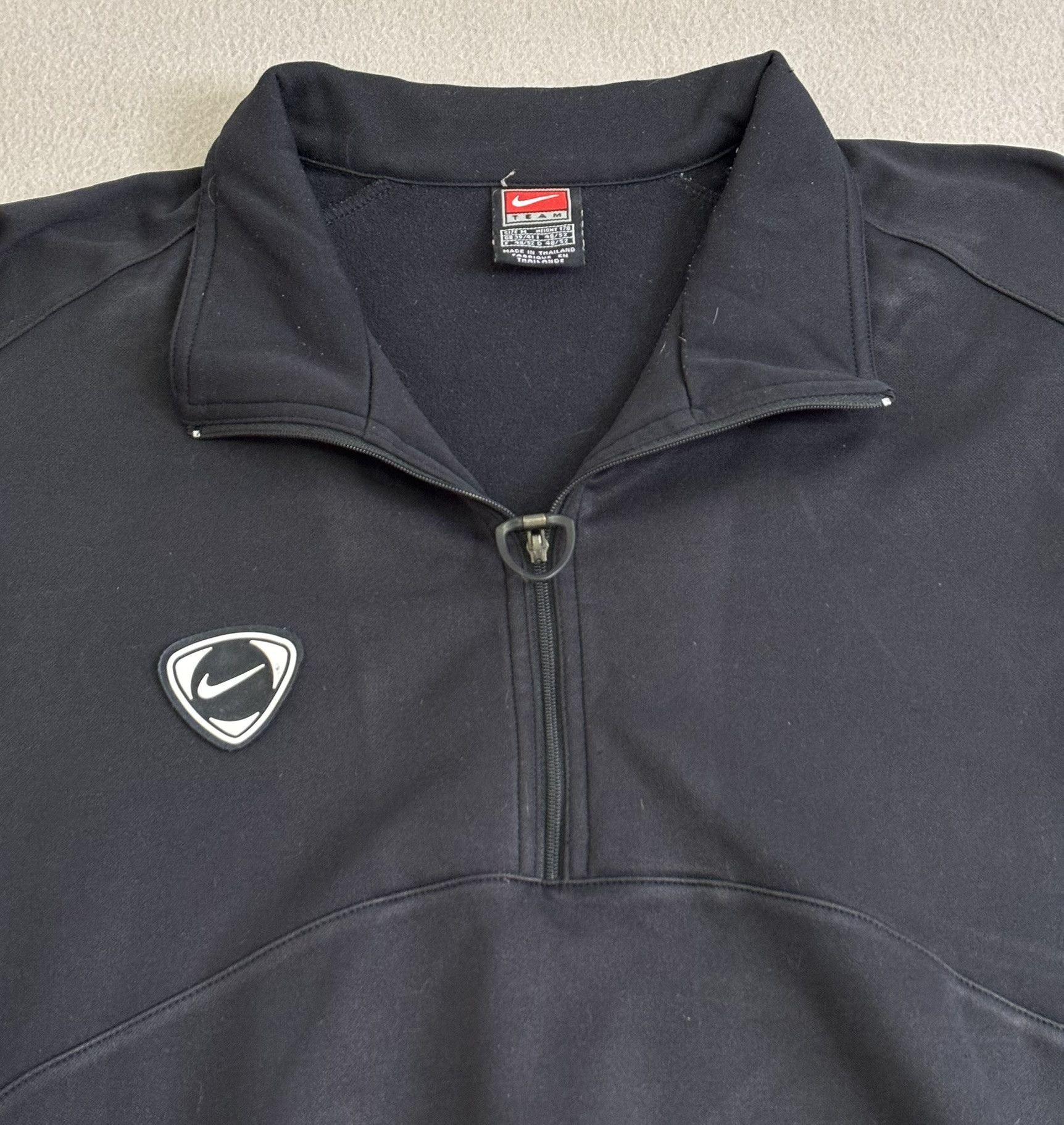 Nike Nike Team vintage 90s 1/4 zip sweatshirt Black Medium Size US M / EU 48-50 / 2 - 12 Thumbnail