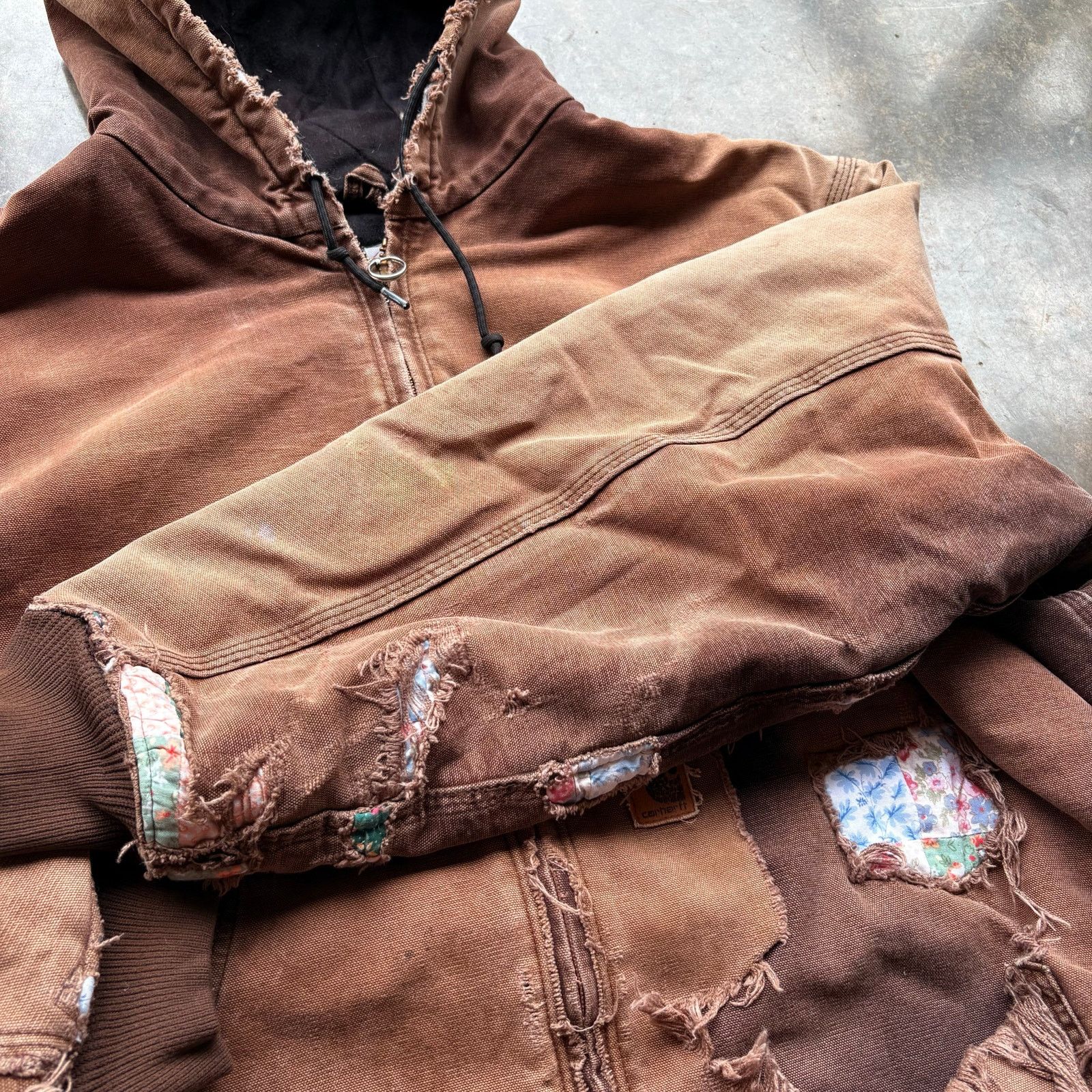 Vintage Crazy Vintage Thrashed Faded Distressed Carhartt Jacket XXL Size US XXL / EU 58 / 5 - 7 Thumbnail