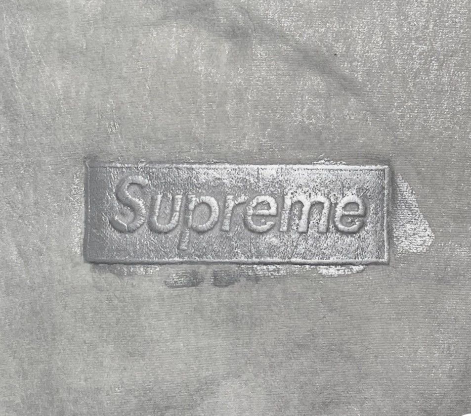 Maison Margiela × Supreme Supreme X mm6 White Foil Box Logo Hoodie Size US M / EU 48-50 / 2 - 3 Thumbnail