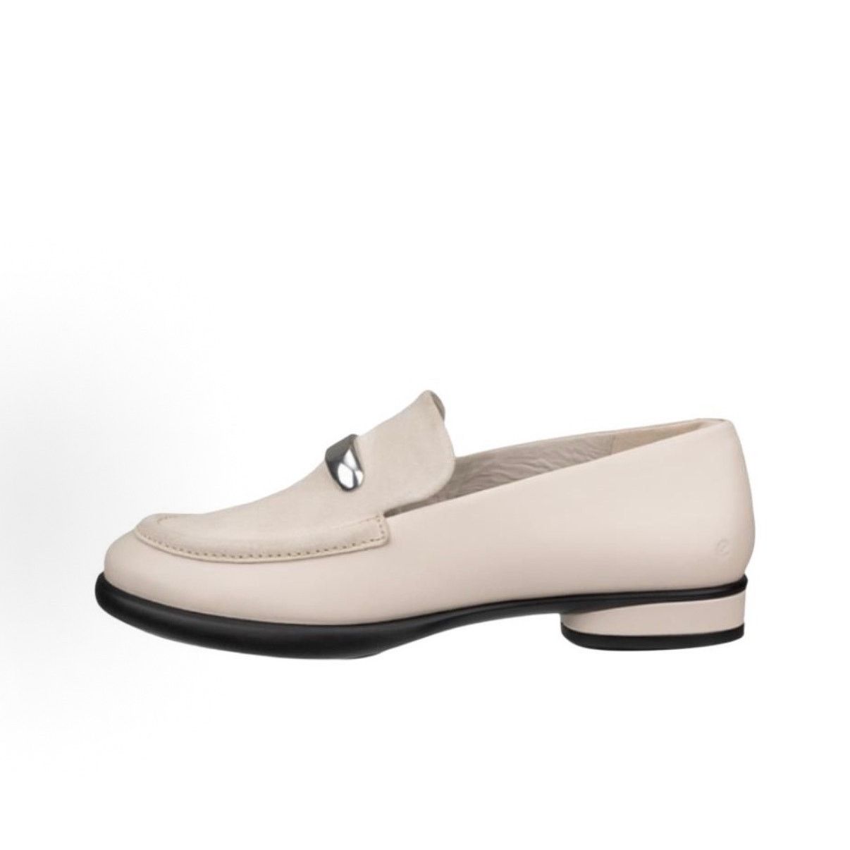Ecco ECCO WOMEN'S 41 SCULPTED LX LIMESTONE BEIGE LEATHER LOAFER Size US 10 / IT 40 - 2 Thumbnail