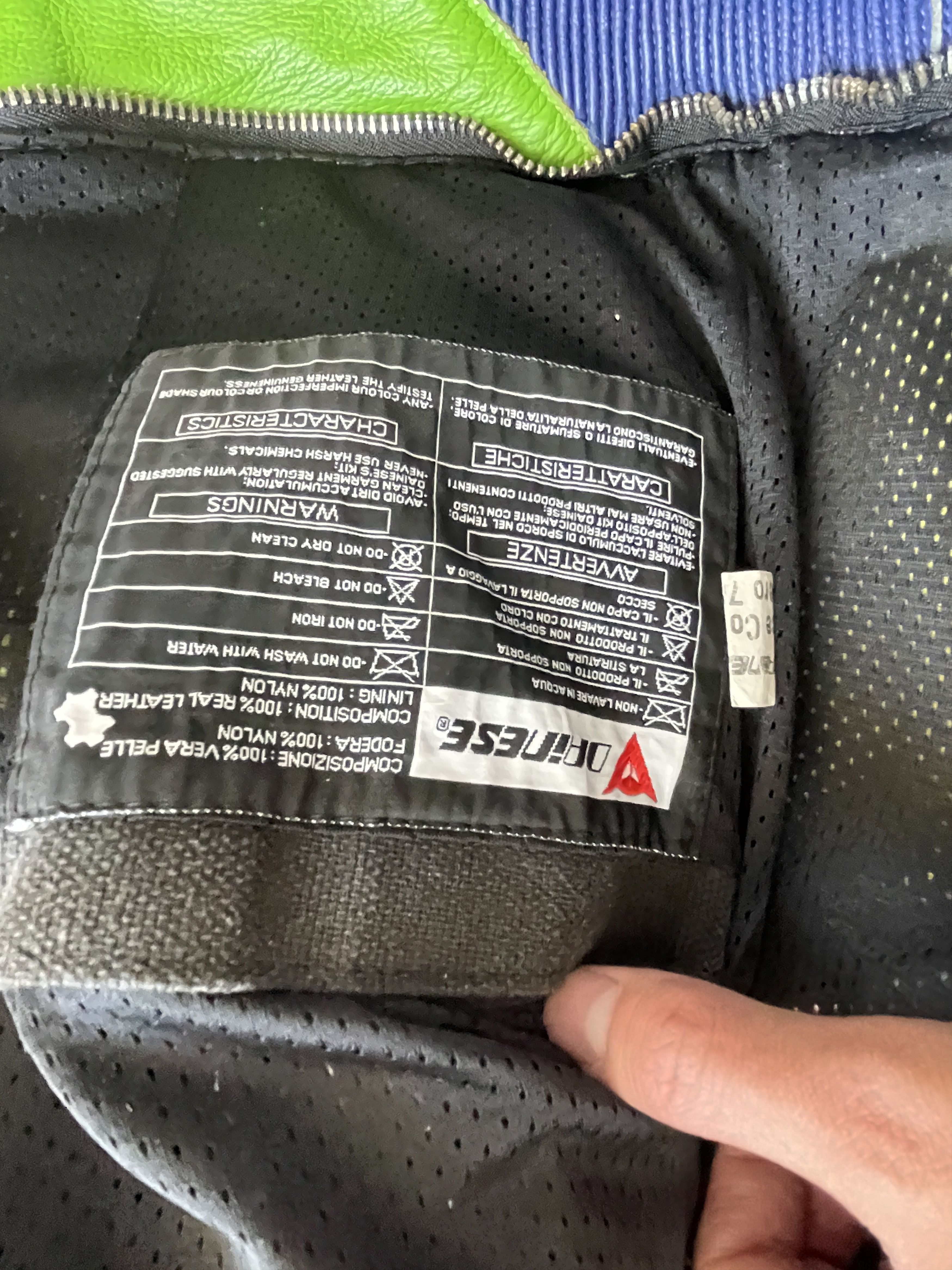 Dainese Y2K DAINESE KAWASAKI TOXIC GREEN RACING LEATHER JACKET Size US M / EU 48-50 / 2 - 19 Thumbnail