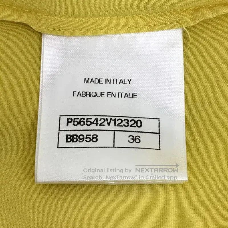 Chanel Chanel Yellow Silk Women's Shirt . Size XS / US 0-2 / IT 36-38 - 6 Thumbnail