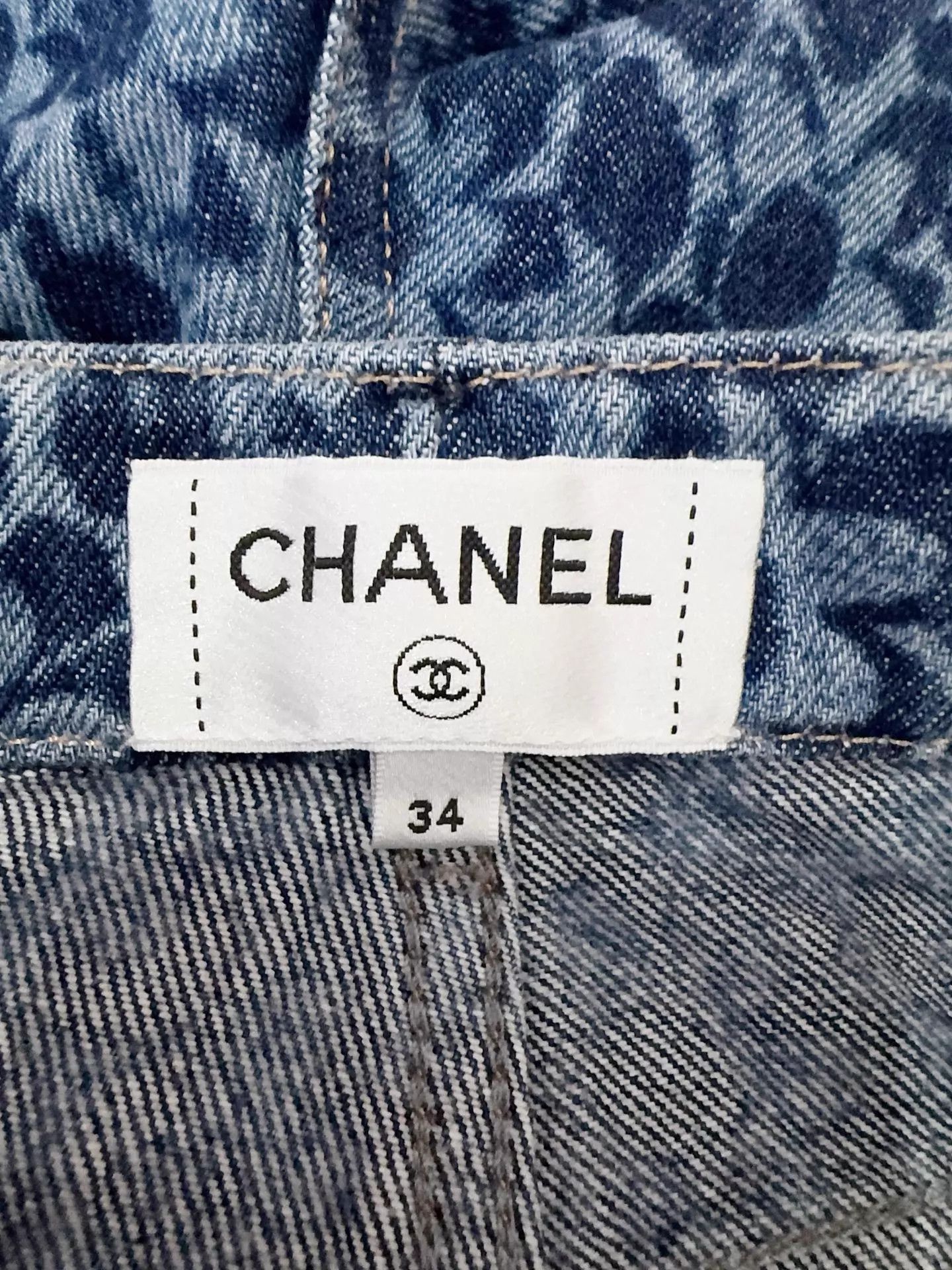 Chanel Chanel 24B Camellia Women's High-Waist Jeans 34 Size 25" / US 0 / IT 36 - 6 Thumbnail