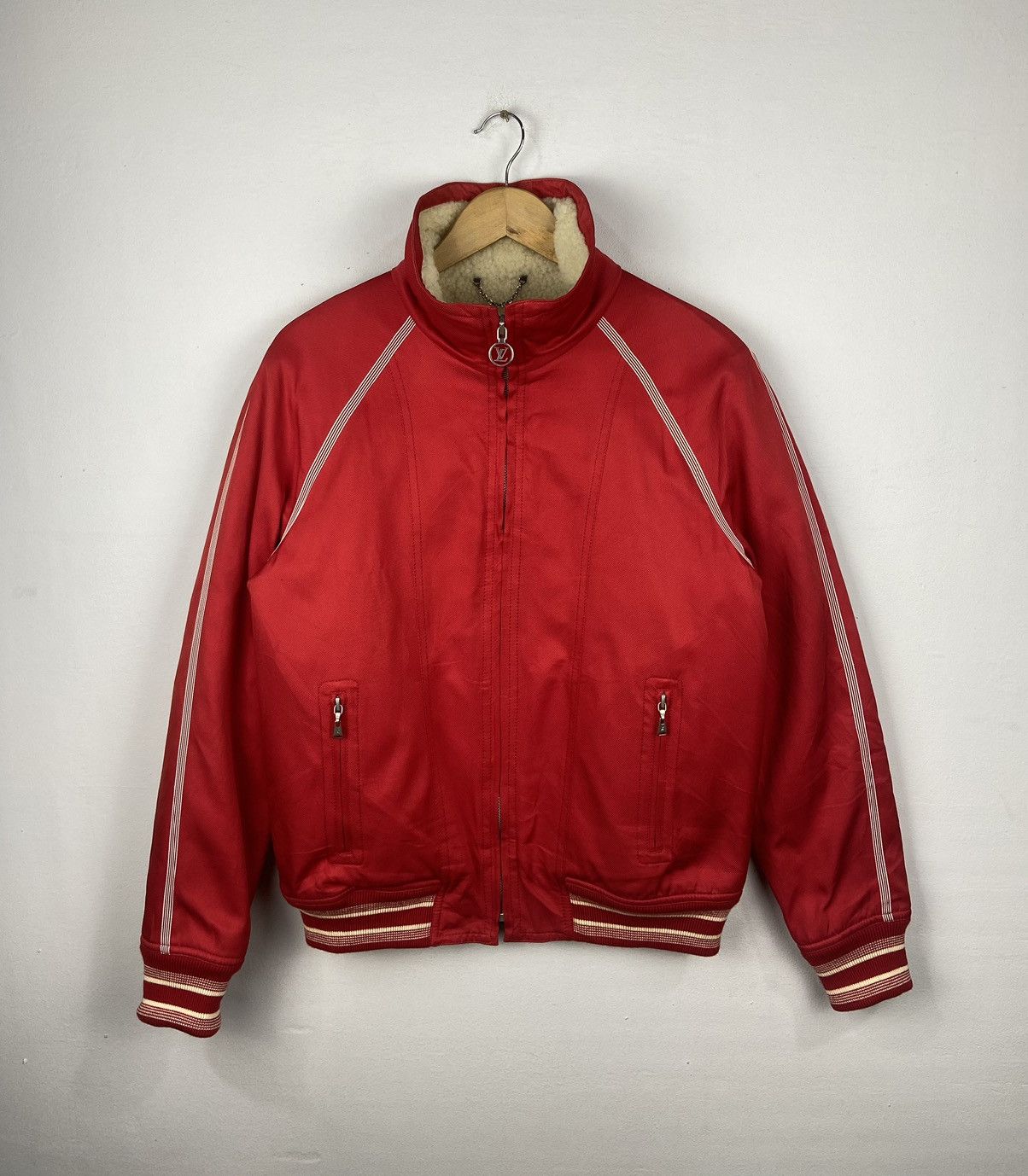 Louis Vuitton Sherpa Sheepskin Bomber Baseball Jacket Size US L / EU 52-54 / 3 - 12 Thumbnail