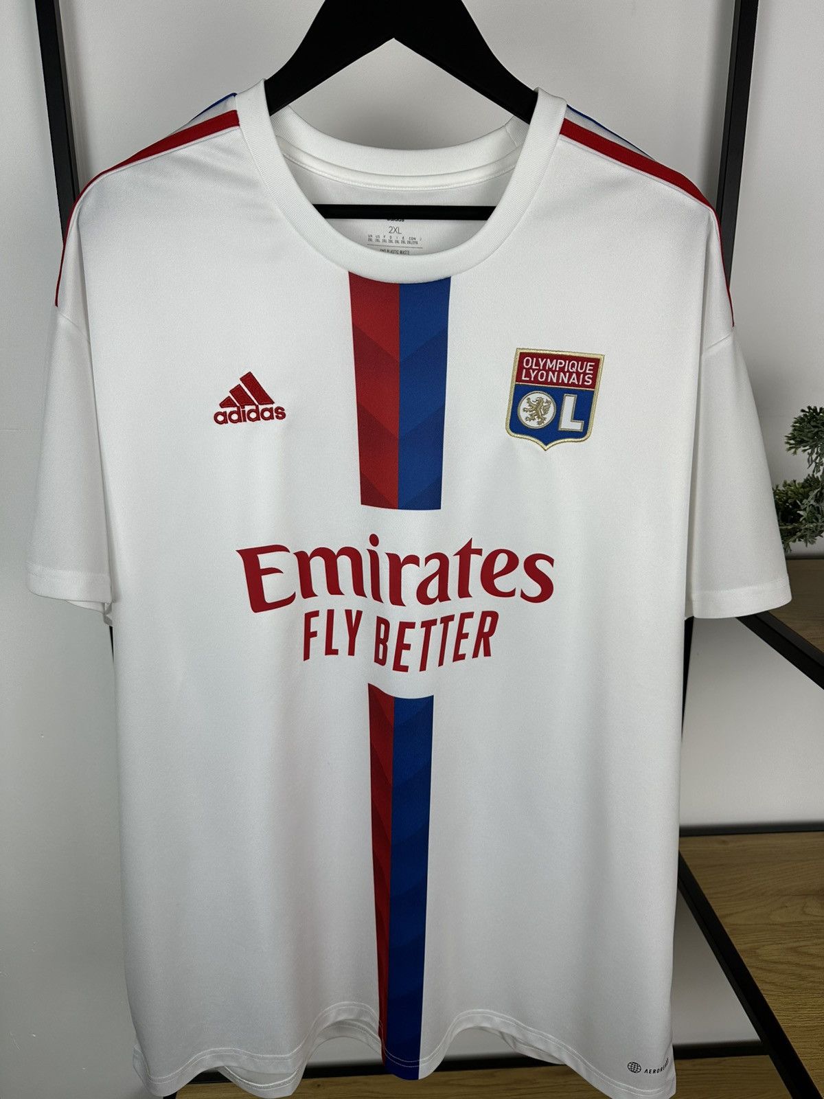 Adidas Adidas Olympique Lyon 2022-2023 Football Soccer Jersey Men’s Size US XXL / EU 58 / 5 - 3 Thumbnail
