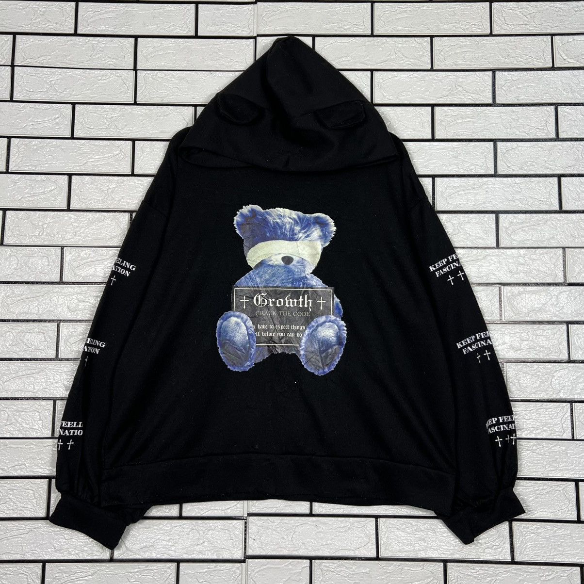 Japanese Brand Blind Bear Graphic Big Logo Lolita Punk Hoodies #4209-C192 Size US XL / EU 56 / 4 - 1 Thumbnail